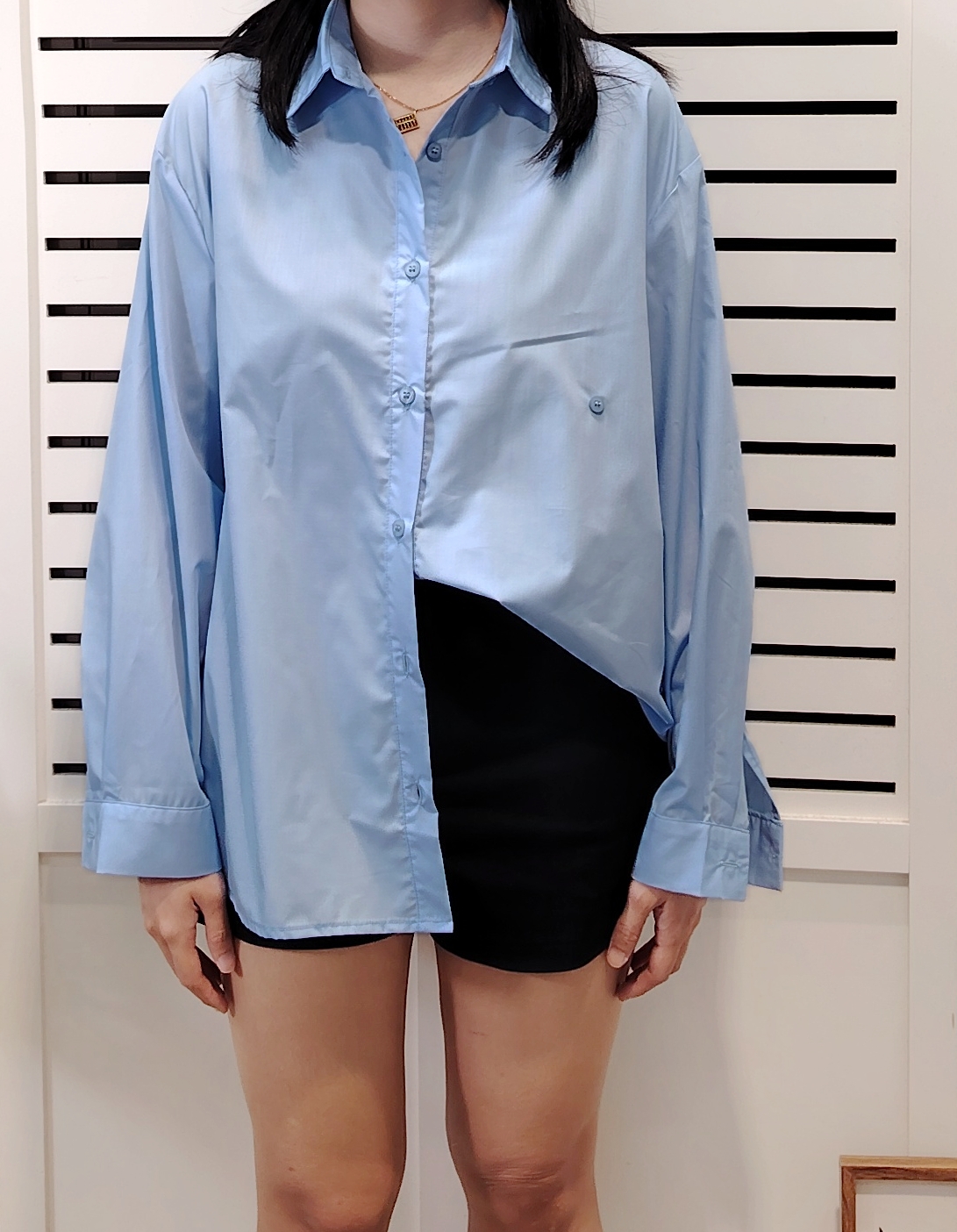 25042 Chic Long Sleeve Collar Shirt 