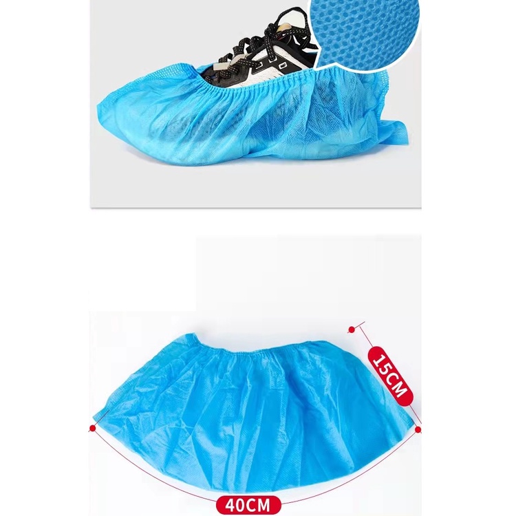 Anti Skid Printed & Non Printed Disposable non woven & EXTRA LARGE Size & CPE waterproof shoe cover - 100pcs per pack