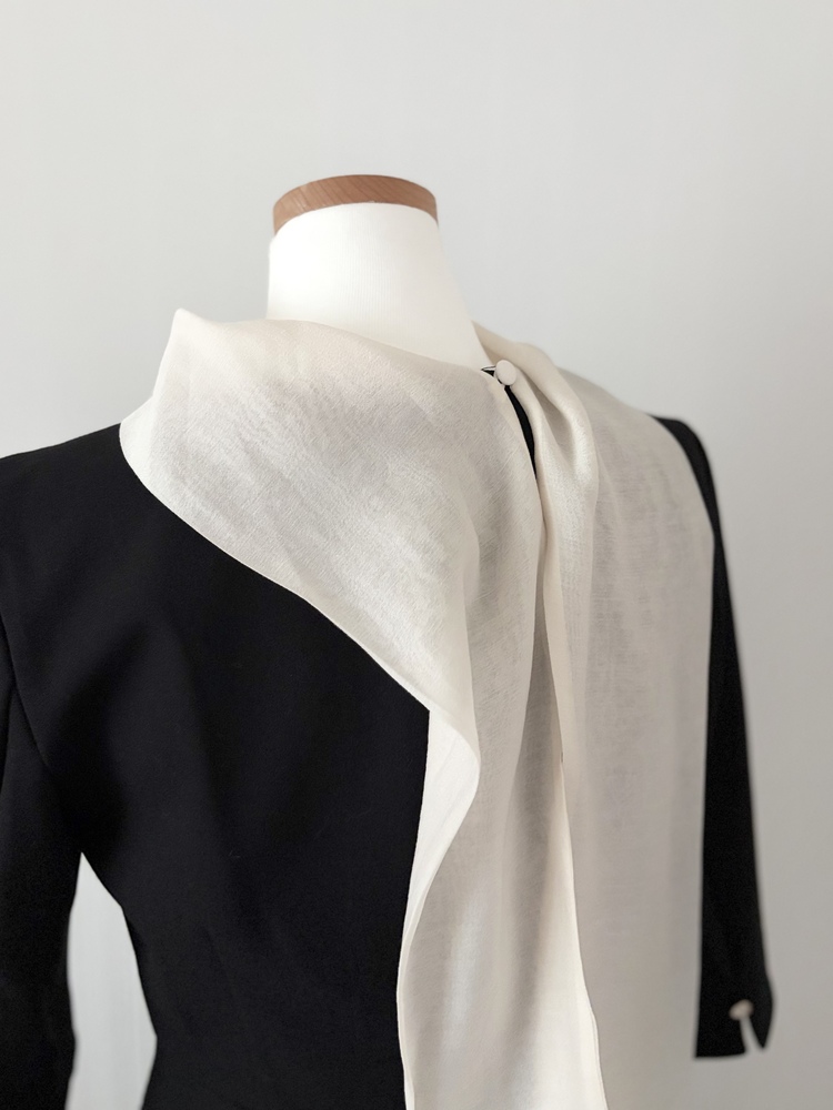 Therese Scarf Dress (Black)