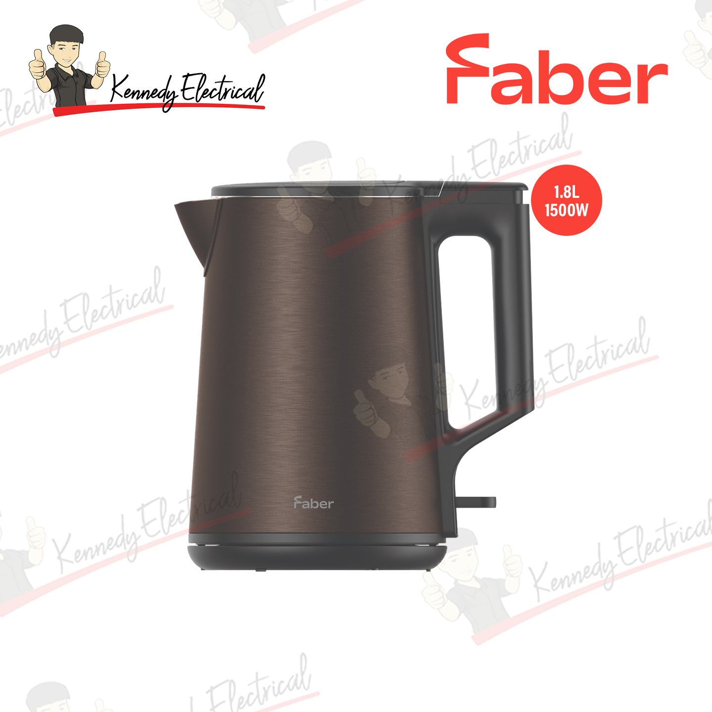 Faber 1.8L Jug Kettle FCK DW 1899MBR