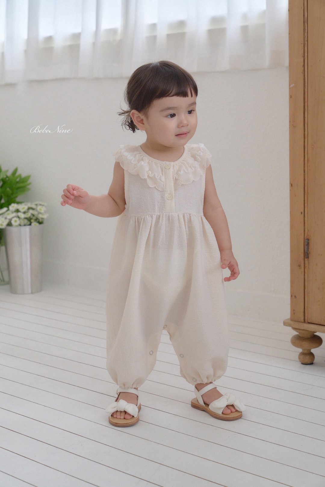 ☀️預訂 韓國直送☀️🇰🇷Bebenine兩色蕾絲花邊背心連身服