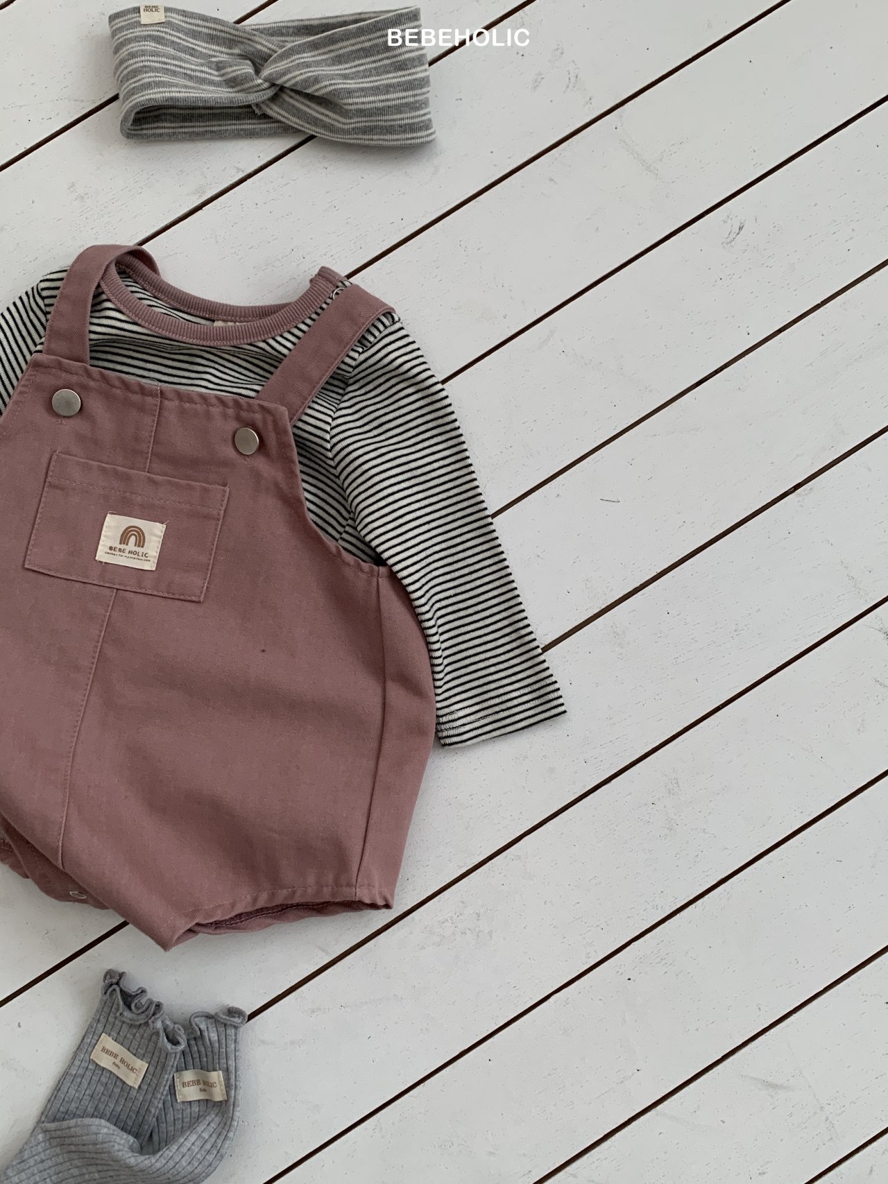 🌸預訂 韓國直送🌸🇰🇷BEBEHOLIC兩色口袋吊帶連身褲