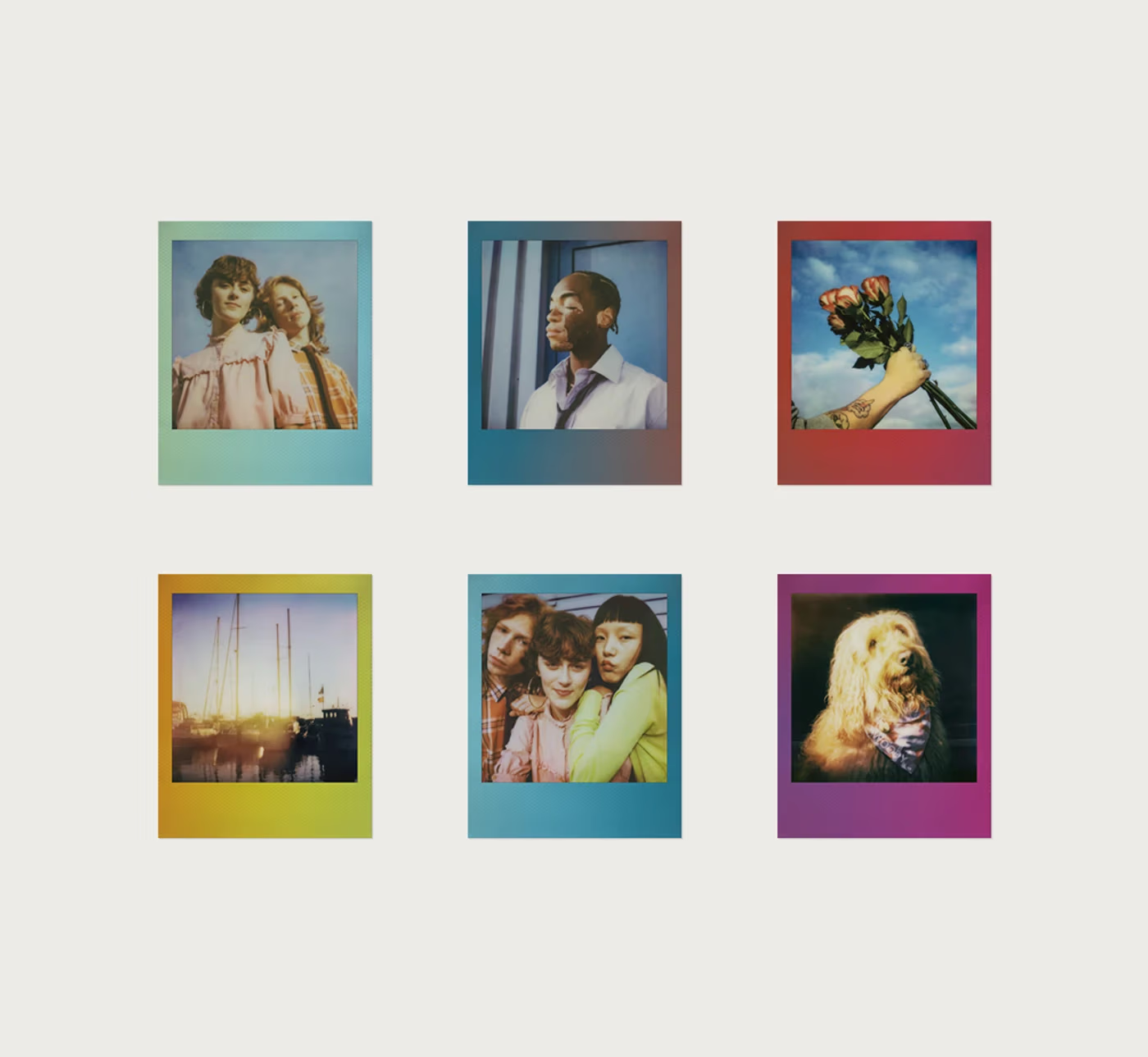 [2026 New Release : Gradient Frames] Polaroid Go Color Film Double Pack - Gradient Frames 006383 寶麗來 Go 彩色膠卷雙包裝 - 漸變色相框 006383