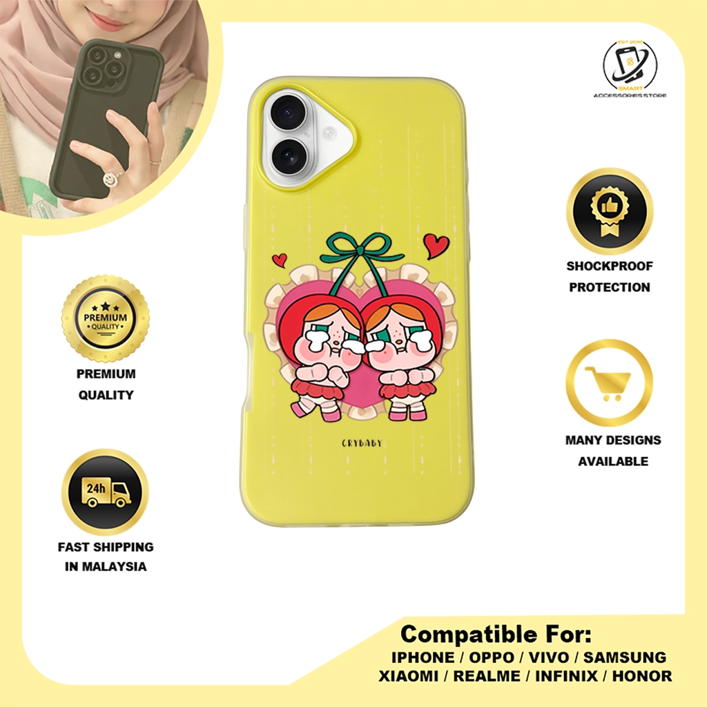 JELLY CASE PHONE FOR IPHONE - DESIGN CRYBABY C