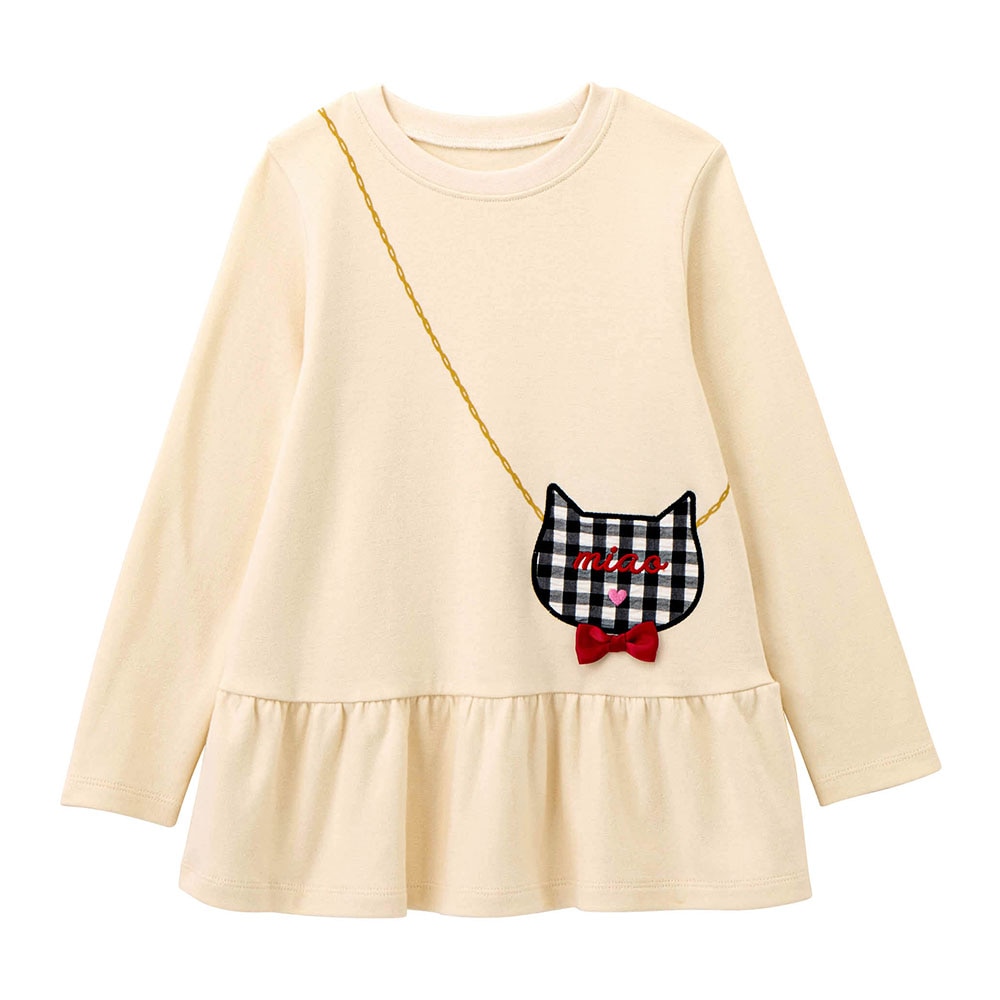 🆕【⭐訂購⭐】 🇯🇵日本直送🌀GITA 小貓 / 小熊圖案 荷葉邊束腰上衣🌀[ELBA-0047][260306]