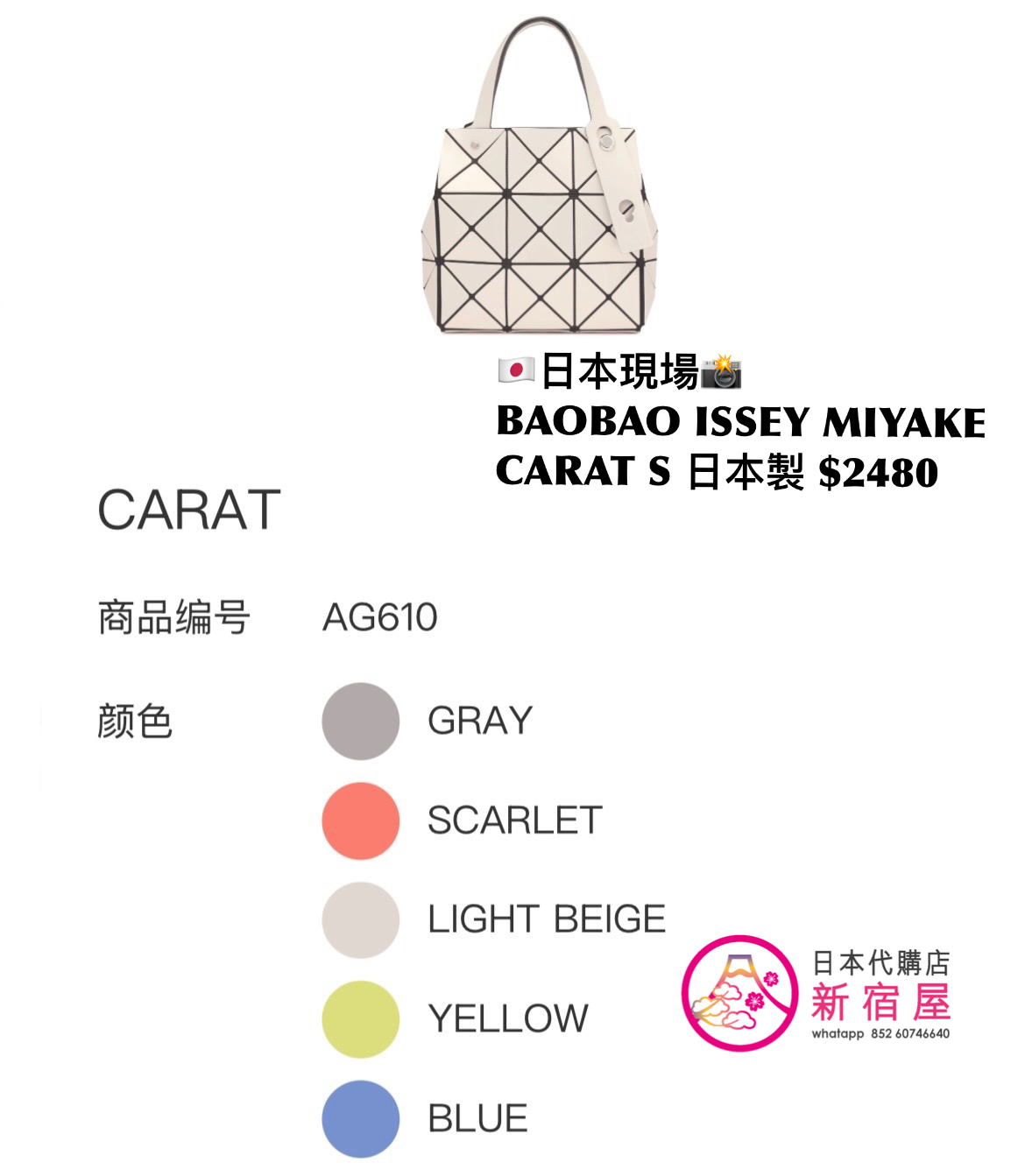 BAOBAO ISSEY MIYAKE CARAT S