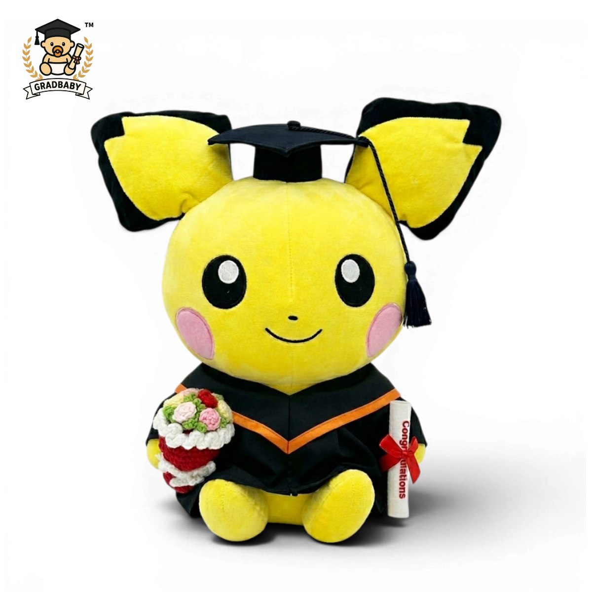 皮丘城市大學畢業公仔可加名 Pichu CityU畢業禮物公仔 正版香港現貨 Gradbaby 