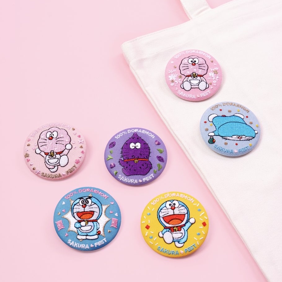[預購] 多啦A夢櫻花限定 刺繡襟章 盲抽 Doraemon