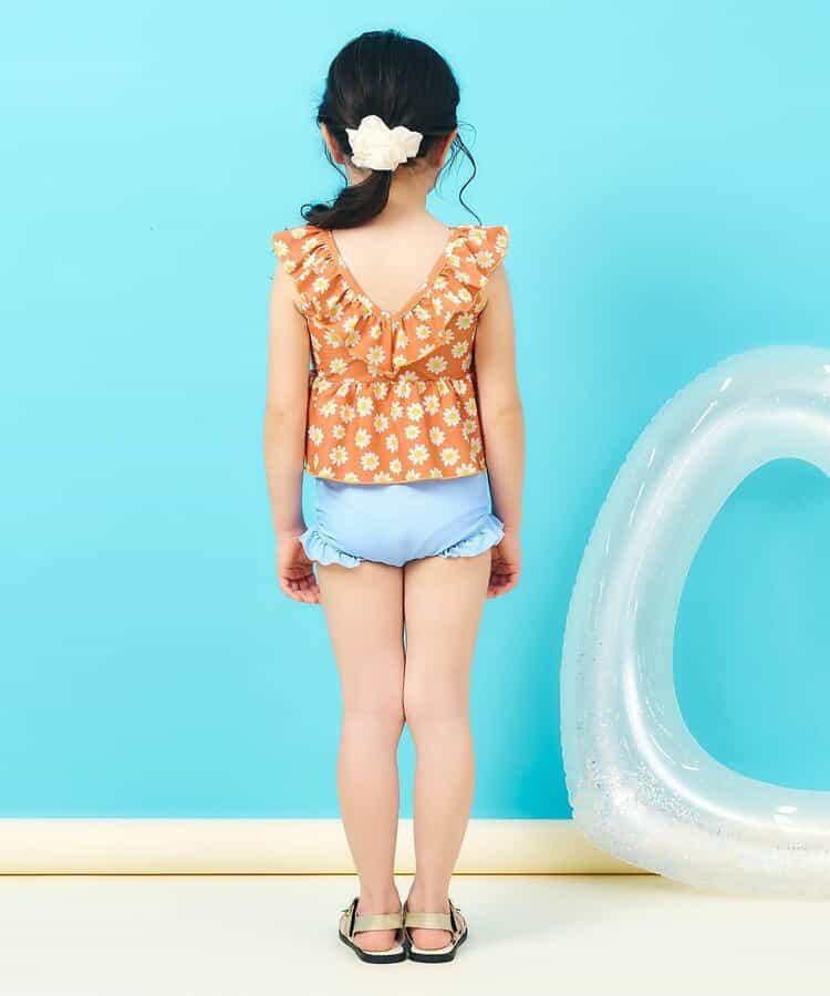 🇯🇵預訂 日本直送🇯🇵Apres les cours六色圖案印花荷葉邊後背V領分體泳衣