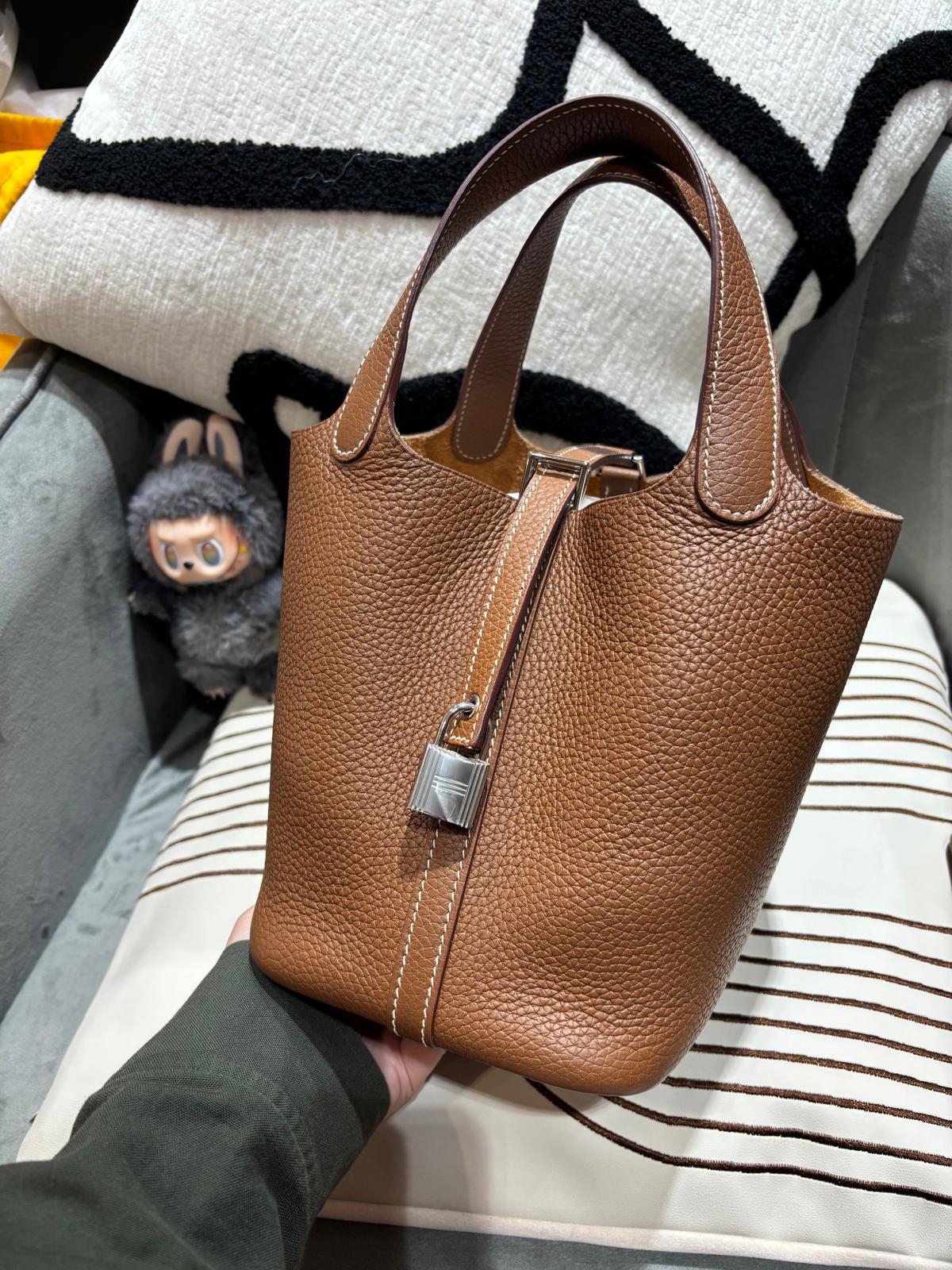Hermes Picotin 18 STAMP Z Gold 100%Authentic ,93%new  ✅key lock ✅dust bag