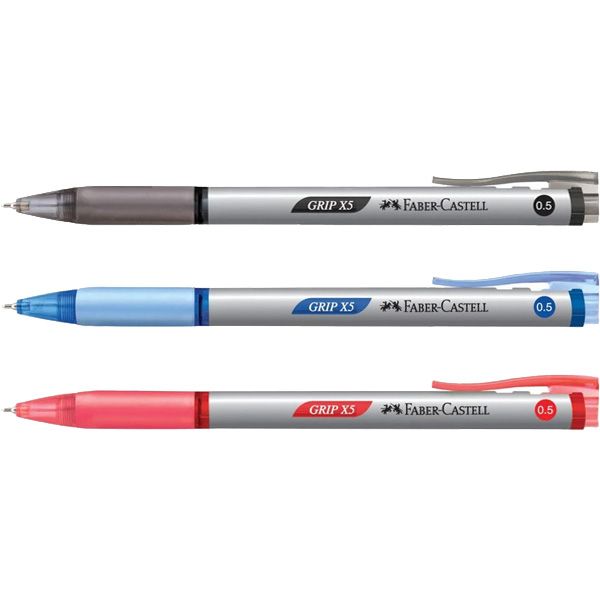 Faber Castell/Ball Pen/Pen Bola/Writing Pen/Grip X5/0.5mm