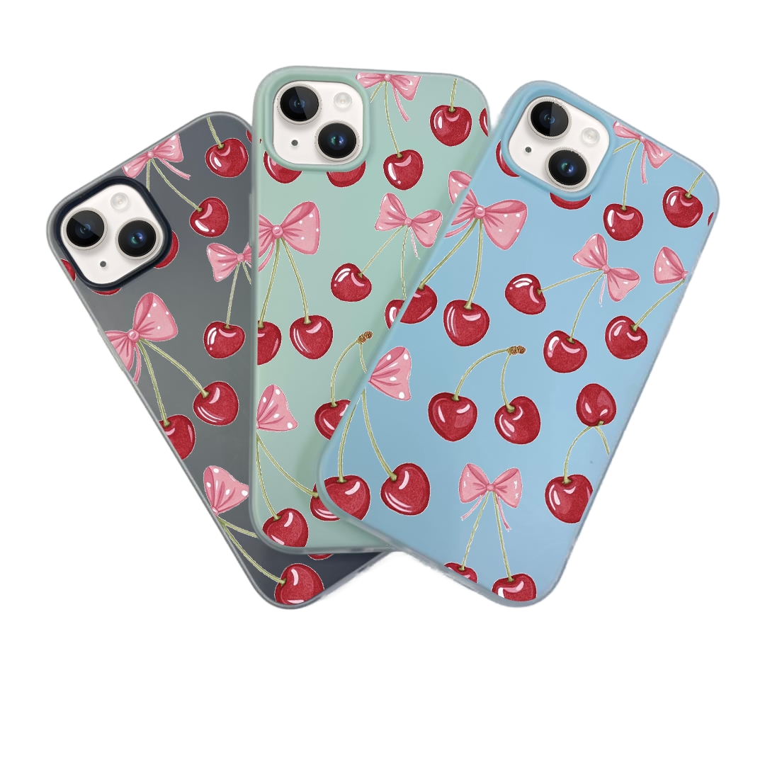 JELLY CASE PHONE FOR IPHONE - DESIGN CHERRY A