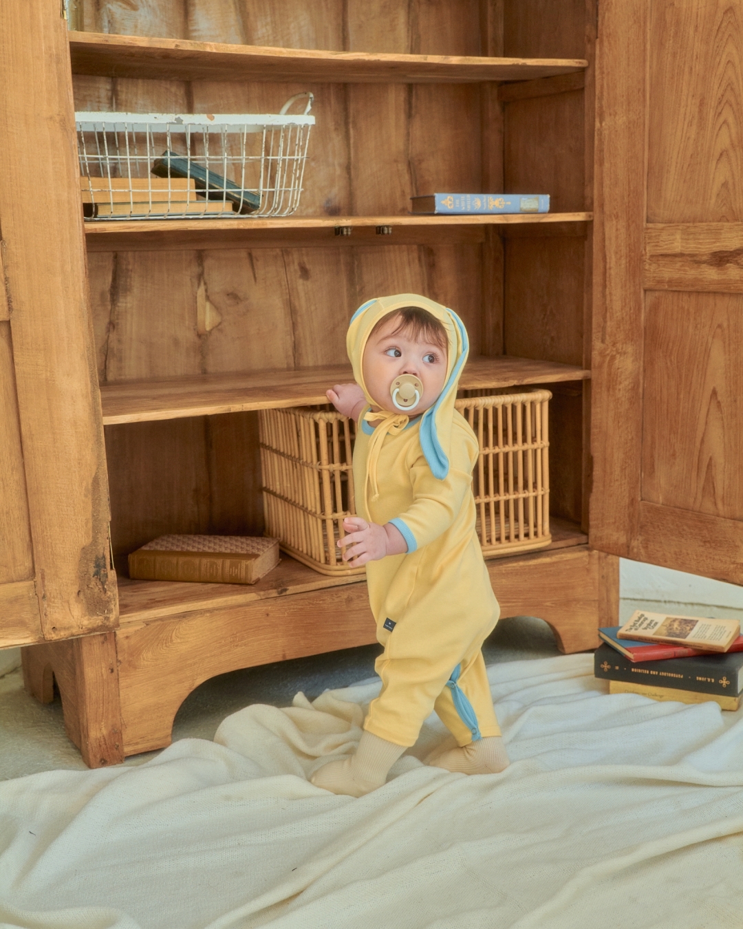 🇰🇷Oottbebe suit+bonnet