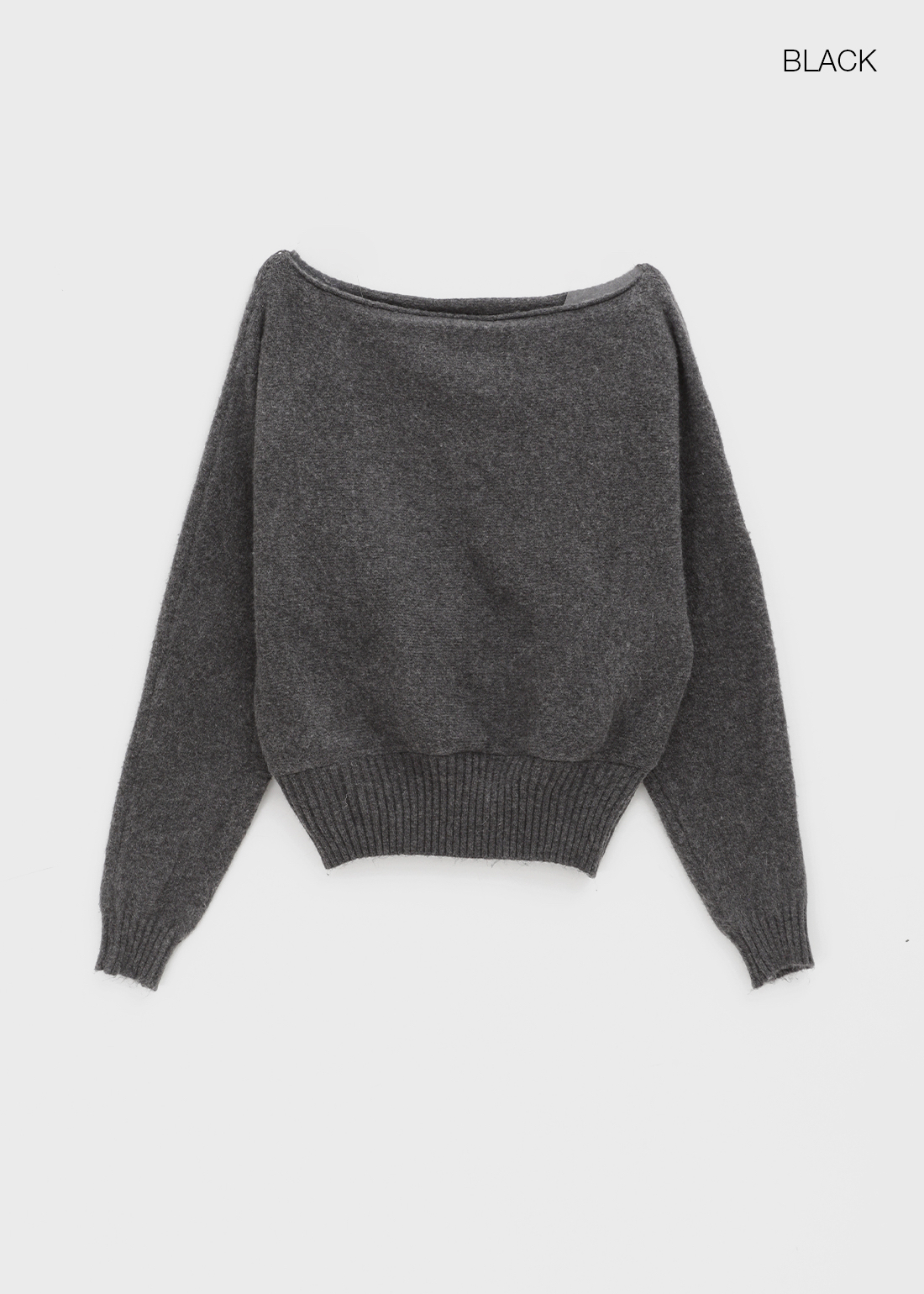 Asymmetric Off-Shoulder Knit