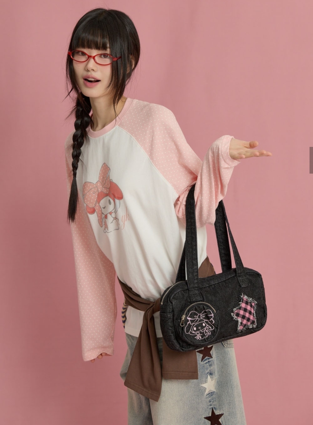 Waikei × My Melody 牛仔Shoulder Bag