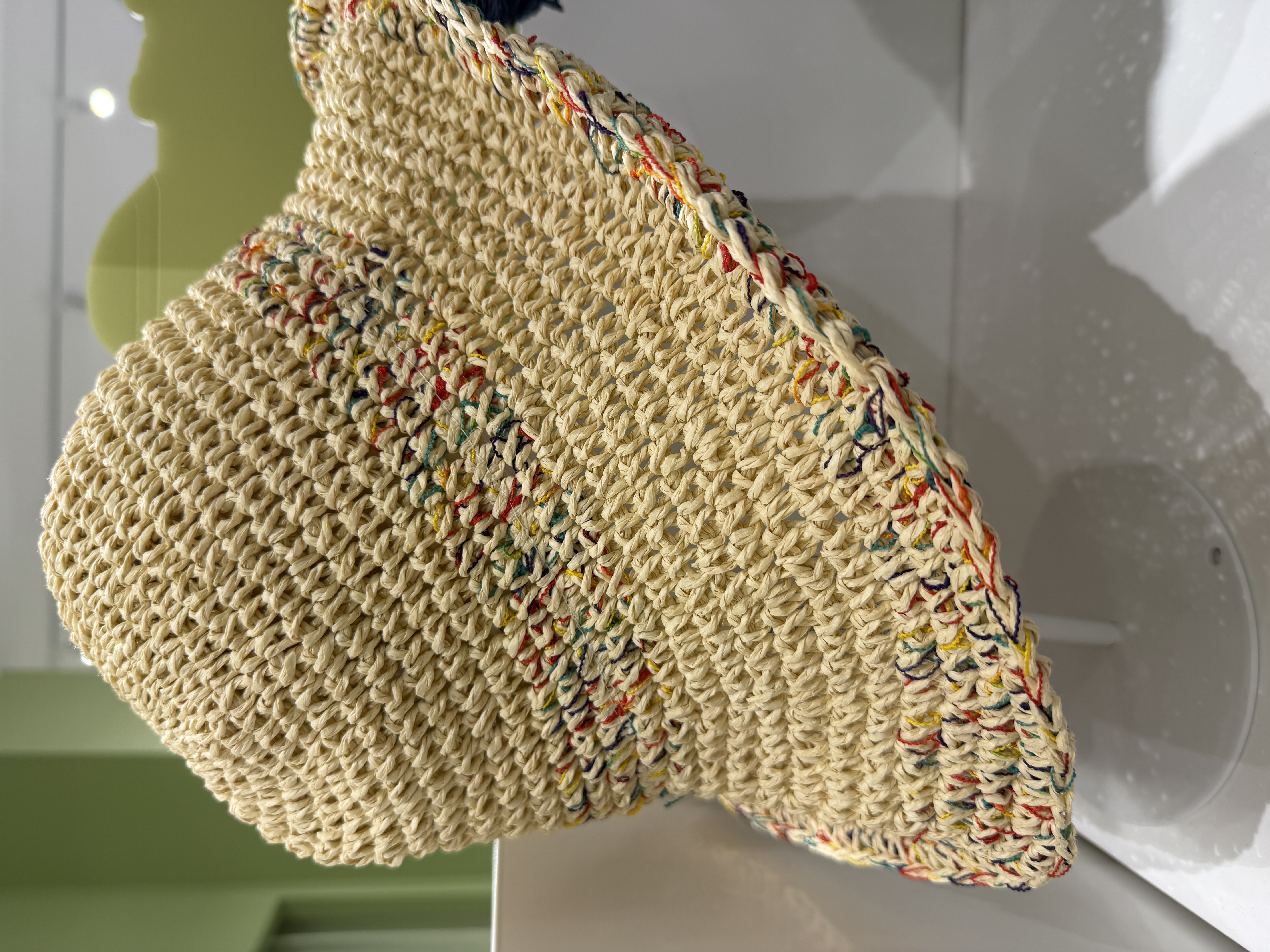 Colorful Mixed Yarn Straw Hat
