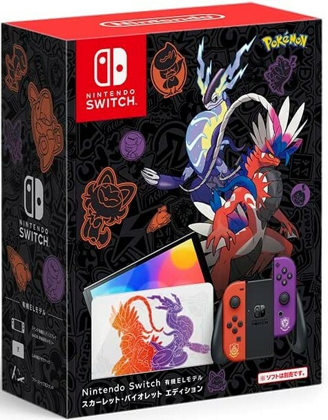 【日本版】任天堂 Nintendo Switch 遊戲主機 (OLED款式) Pokémon 朱/紫 特別版 NSW-2210
