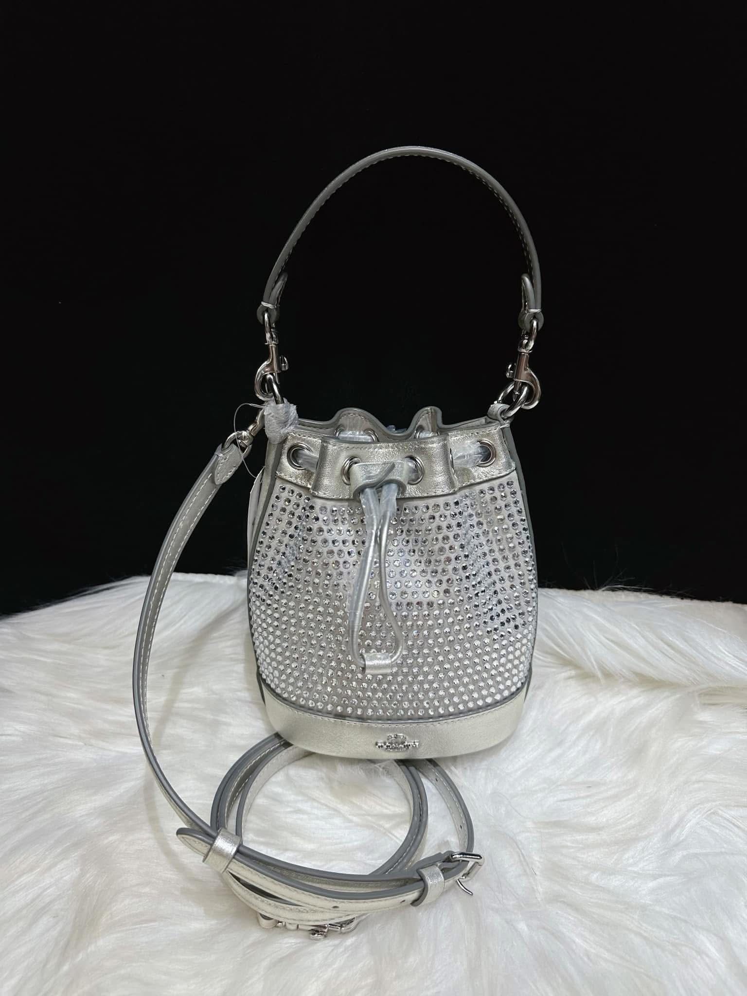 Coach mini bucket crystal/S