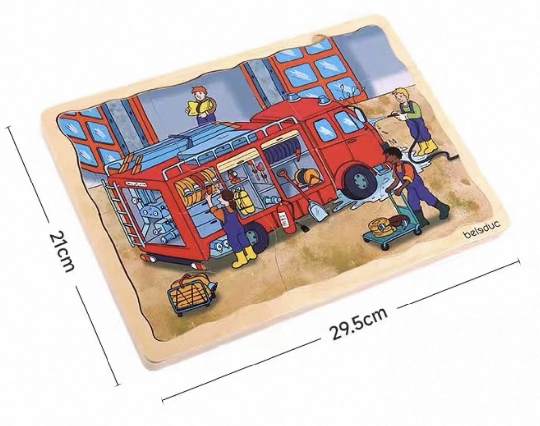 (F0640) Beledue多層拼圖5in1Puzzle(Fire brigade)