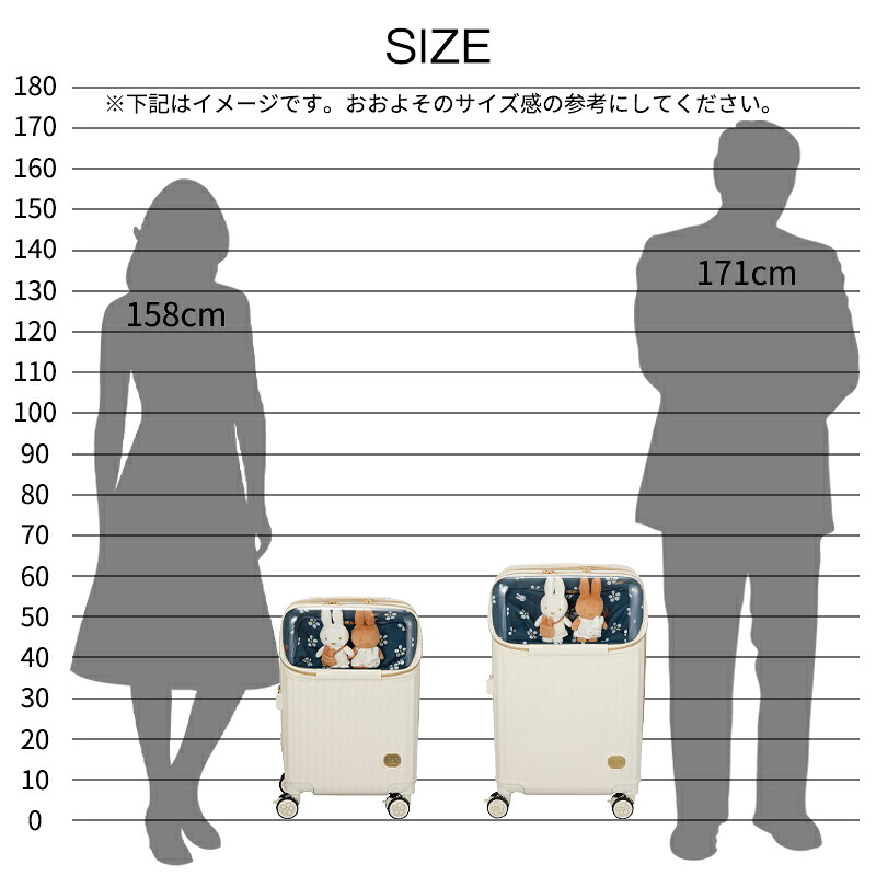 Miffy行李箱連限定公仔掛飾（20-21吋）