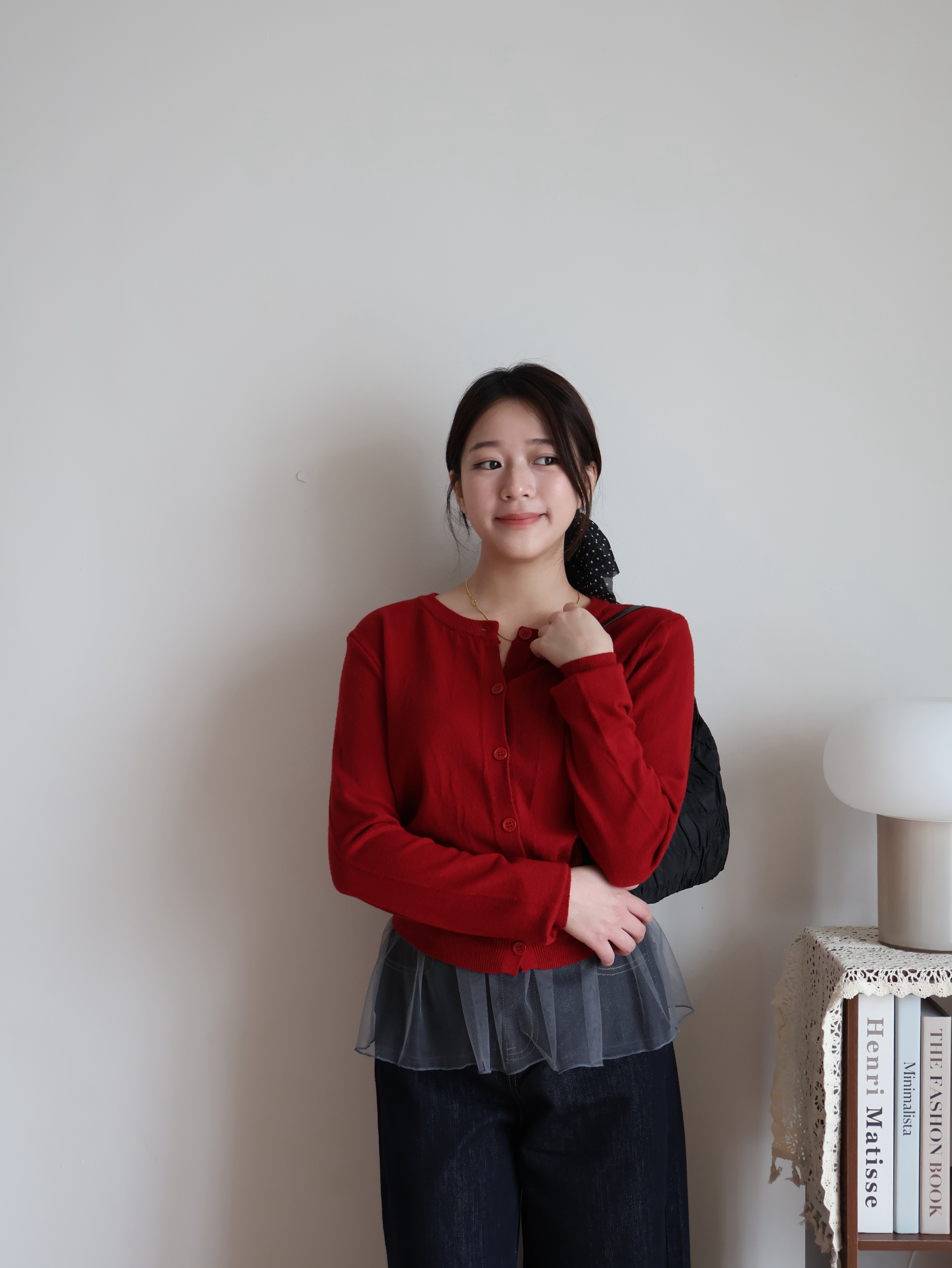 Tamie Knitted Cardigan | Red