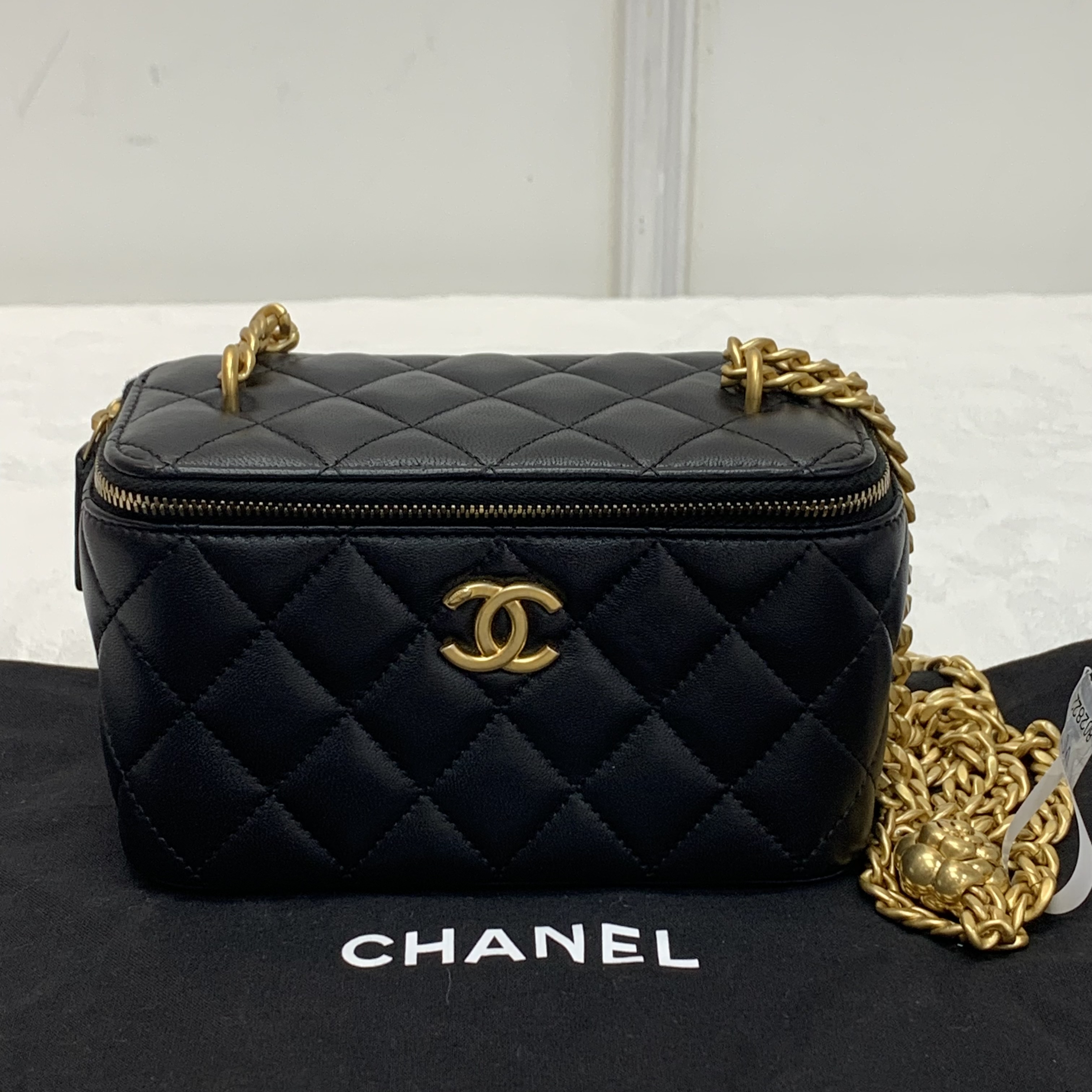🪞帶鏡有膜新款 Chanel山茶花化妝包