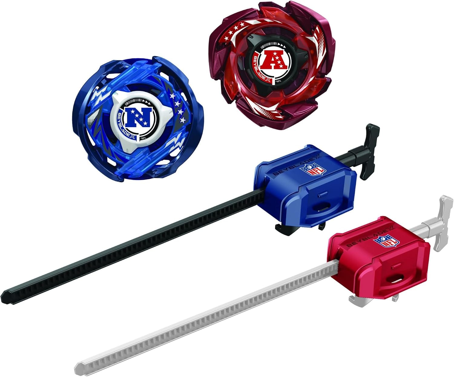 Pre Order 預訂 - ( 美版限定 ) 爆旋陀螺X BEYBLADE X NFL AFC & NFC 美式足球聯乘版: 9-60 6-70 LO軸 H軸 異色 勇氣  孤光 魔導至尊 - 包紋章貼紙 
