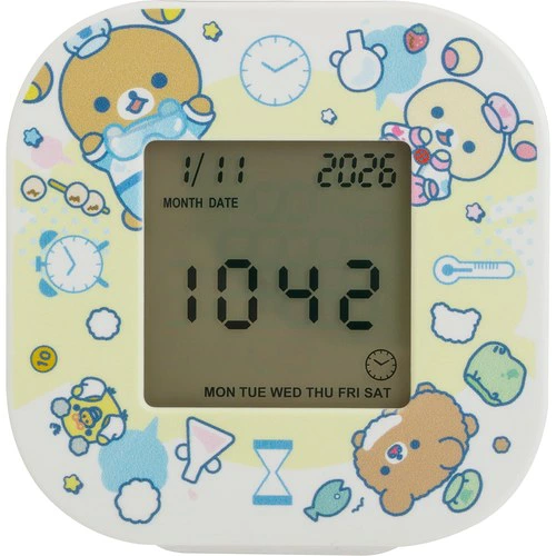 鬆弛熊日版 實驗室系列 4用電子鐘 (全1款)