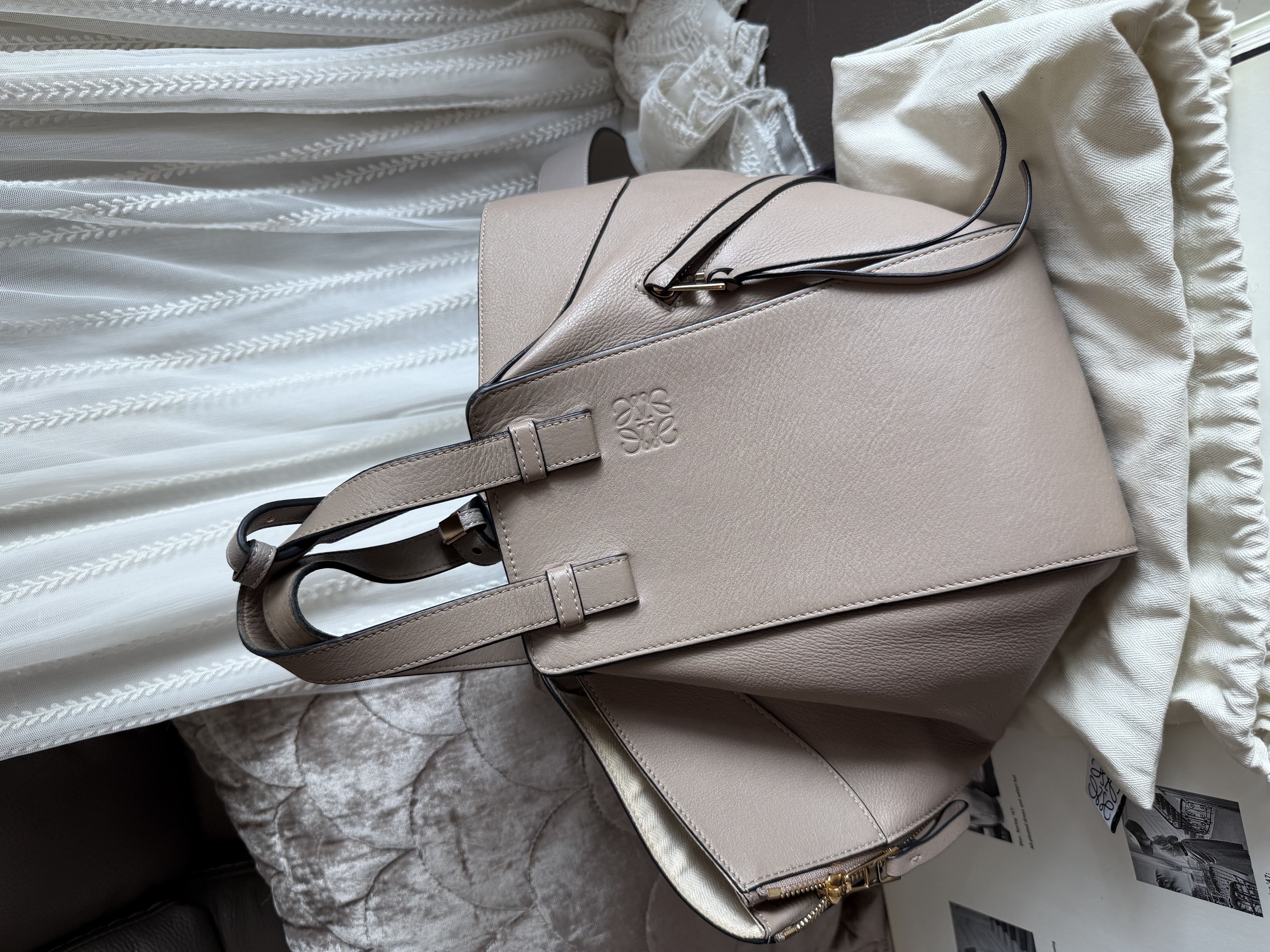 Loewe Hammock grey leather bag / shoulder bag handbag crossbody bag