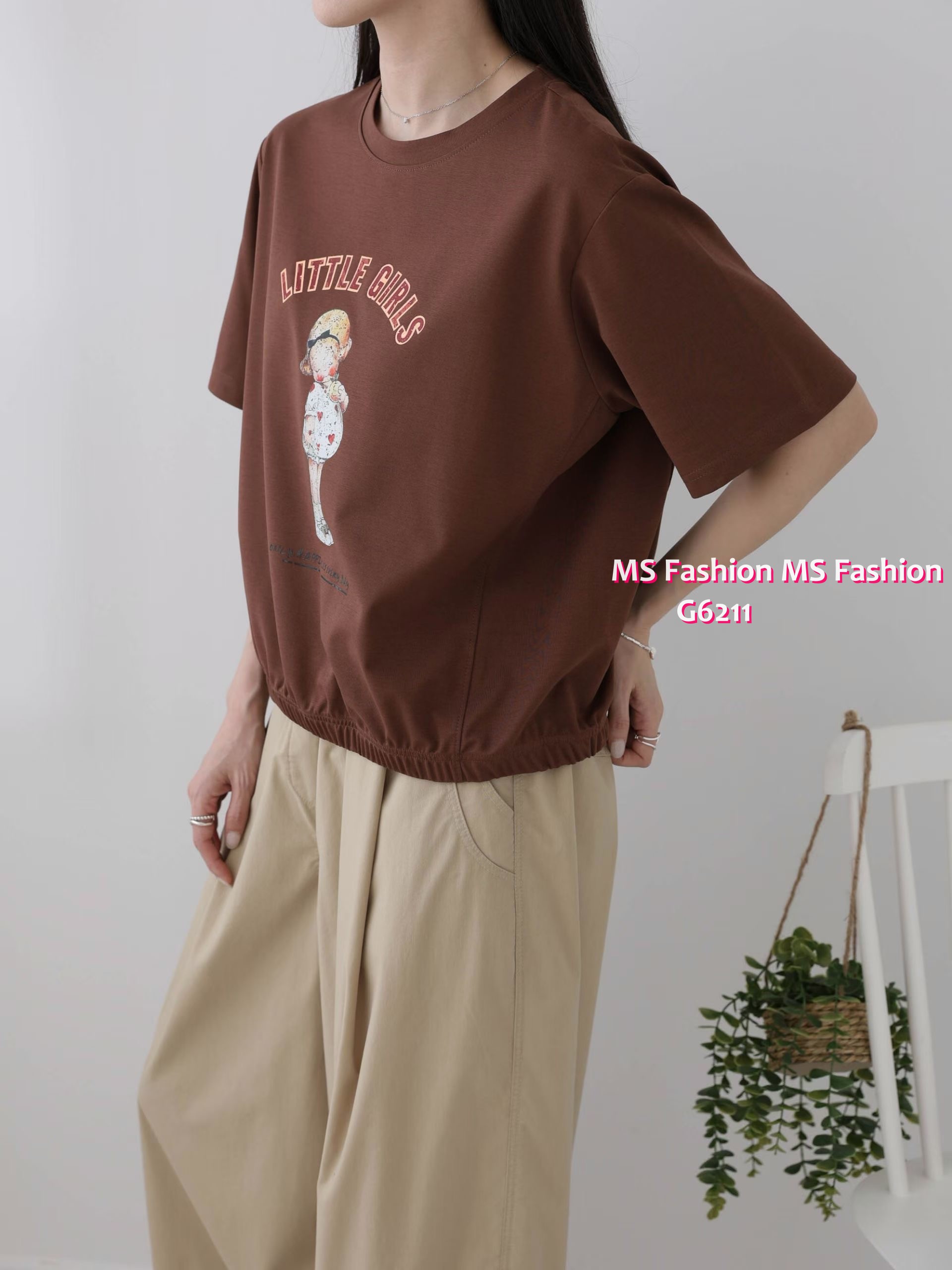 G6211 韓國🇰🇷可愛女仔圖案top