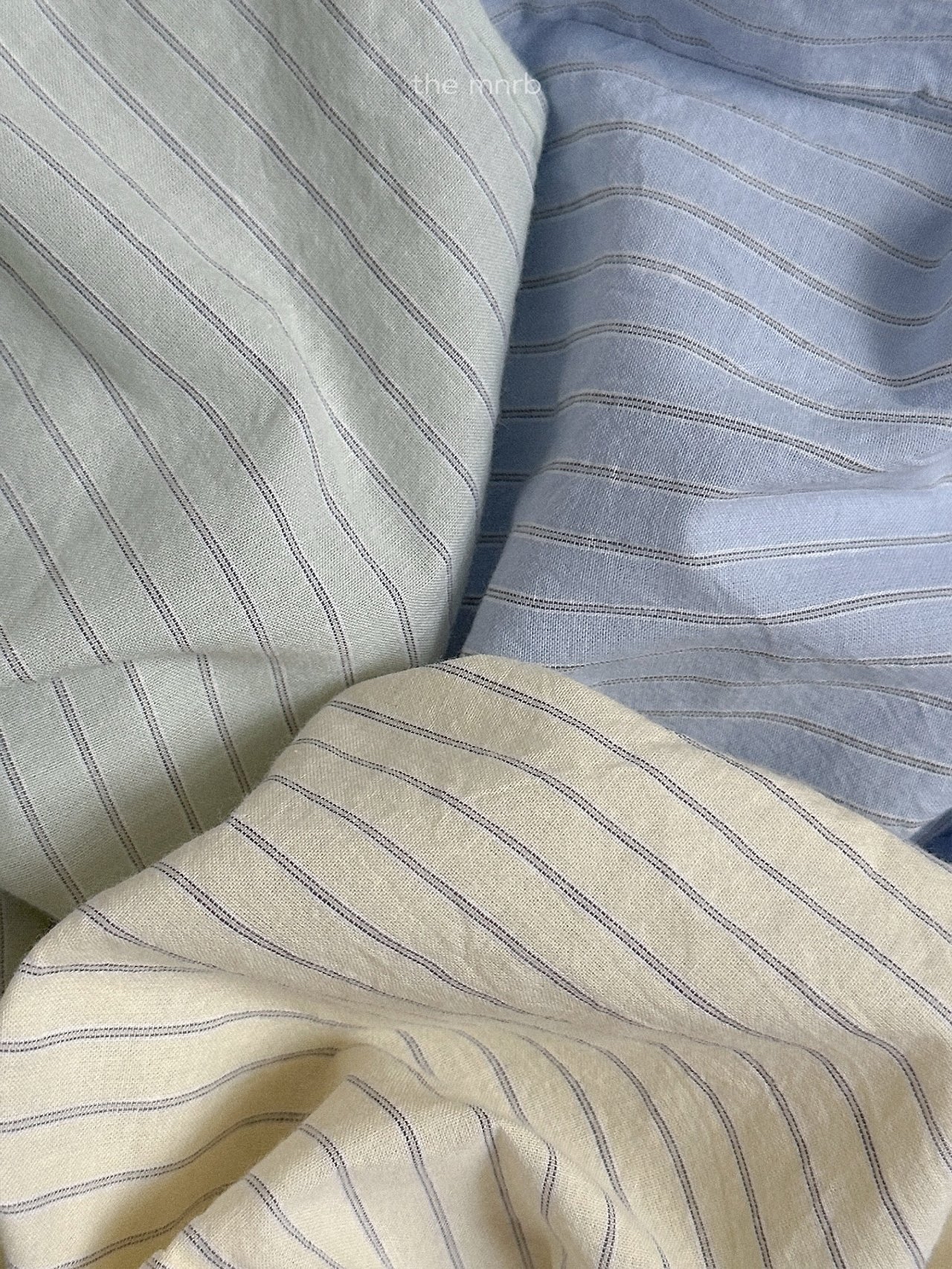 Minirobe | stripe pants (Mint/Blue)