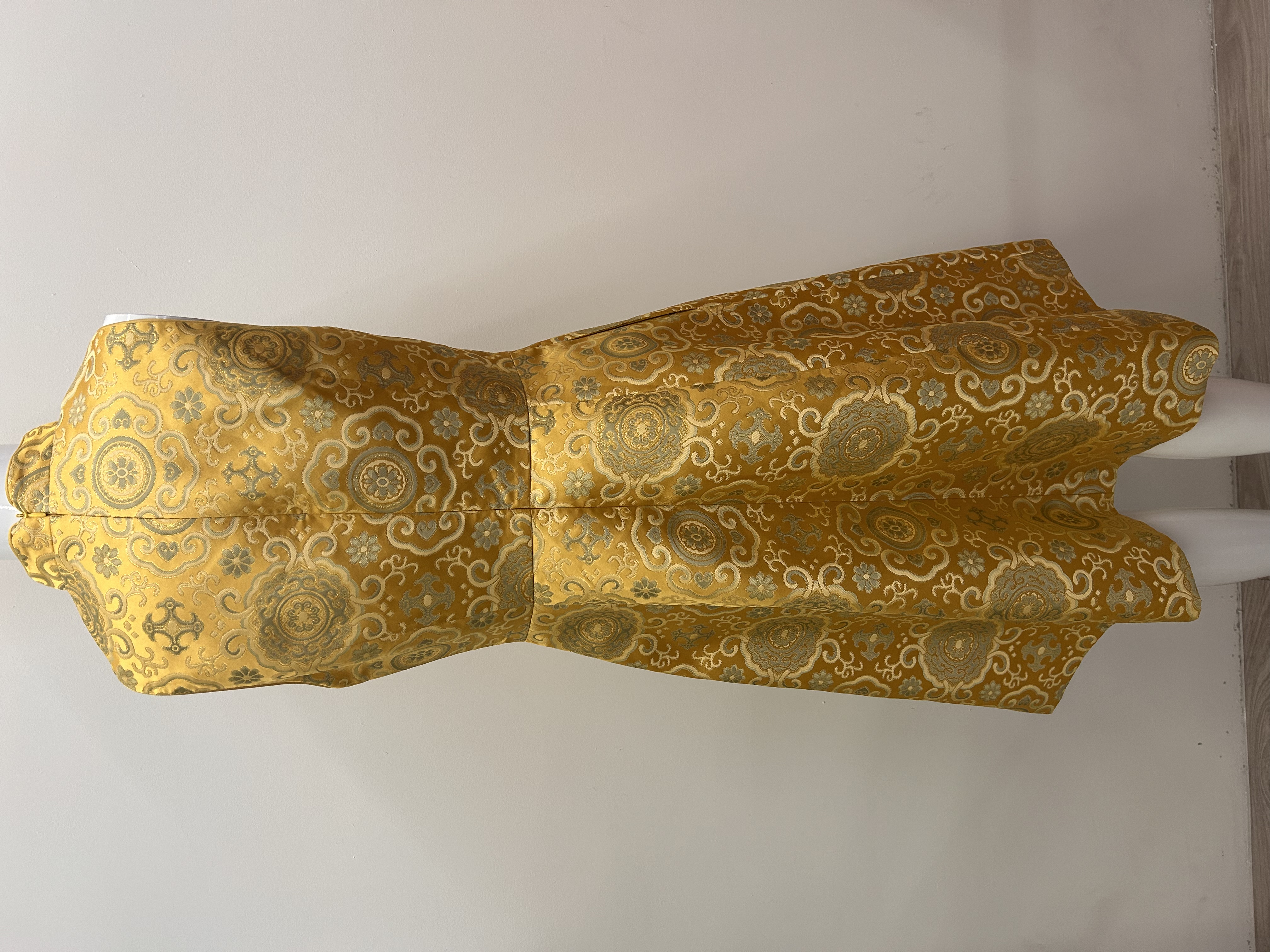 578.WB Embroidered Sleeveless A-Line Qipao