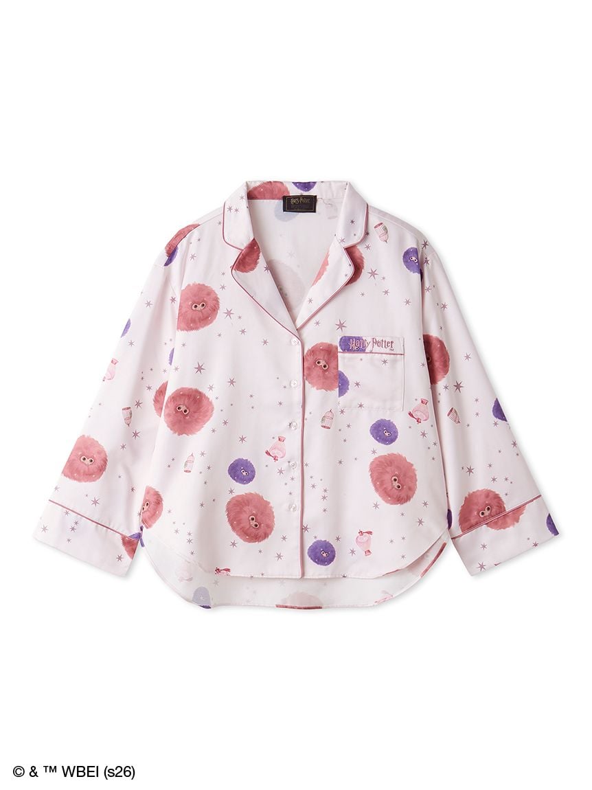 保暖緞面開領睡衣上衣 Pajamas Shirt｜SNIDEL HOME X 哈利波特 聯名 第5彈 (Harry Potter)【預購】 (26201-P）