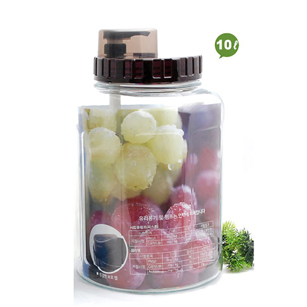 壓泵式玻璃酒樽10公升WLPBN05(Y)