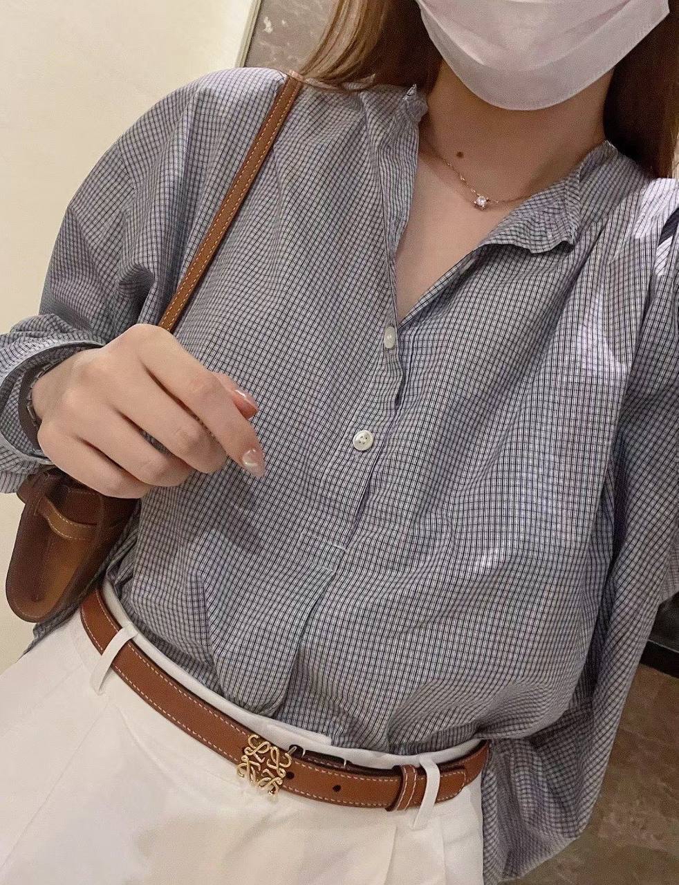 折扣✨訂貨📮Loewe經典款Anagram 2cm belt  金棕 Size 70/75/80/85/90/95/105cm 