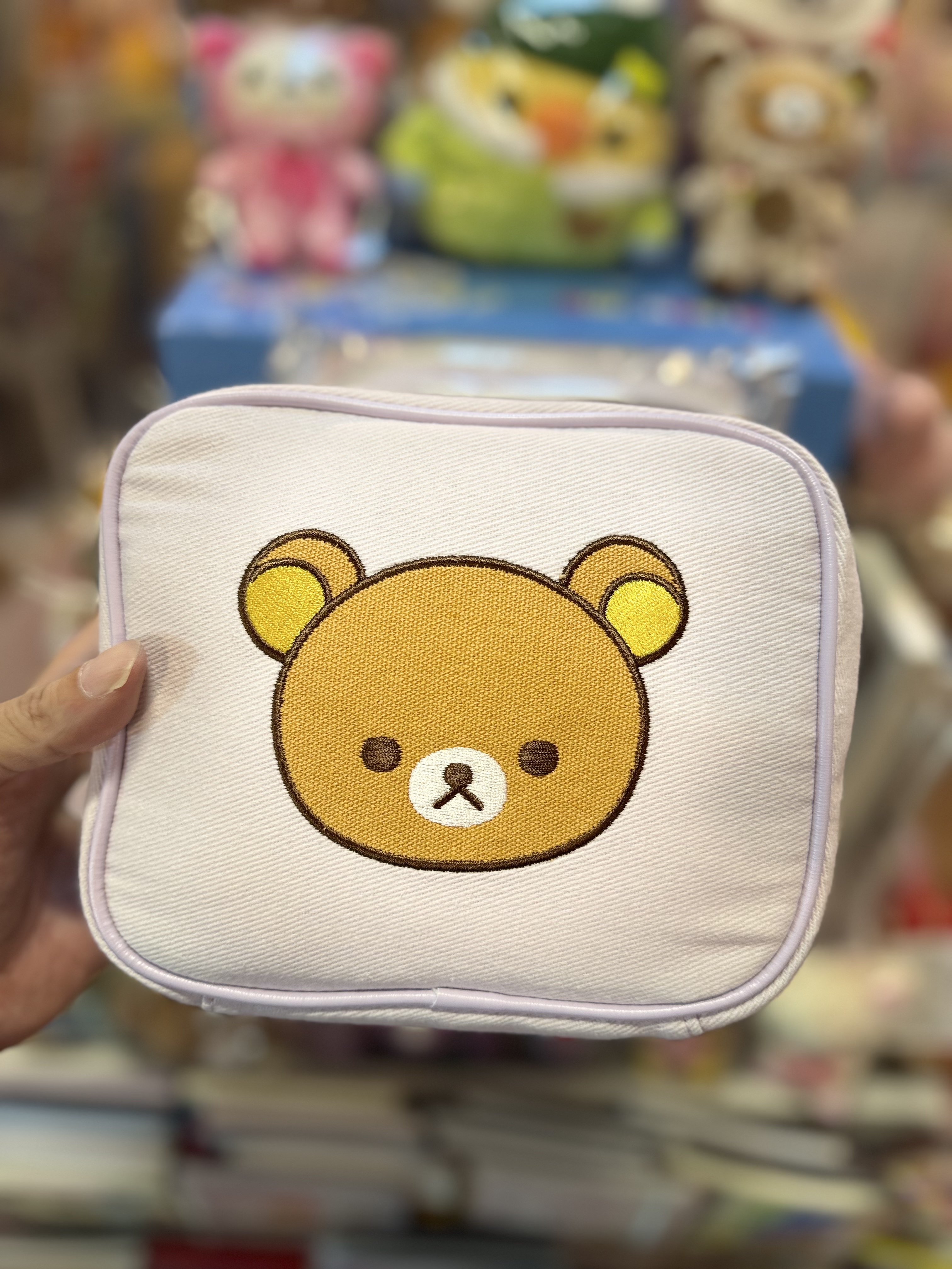 《現貨》全新Rilakkuma瓦瓦貓系列方型化妝袋