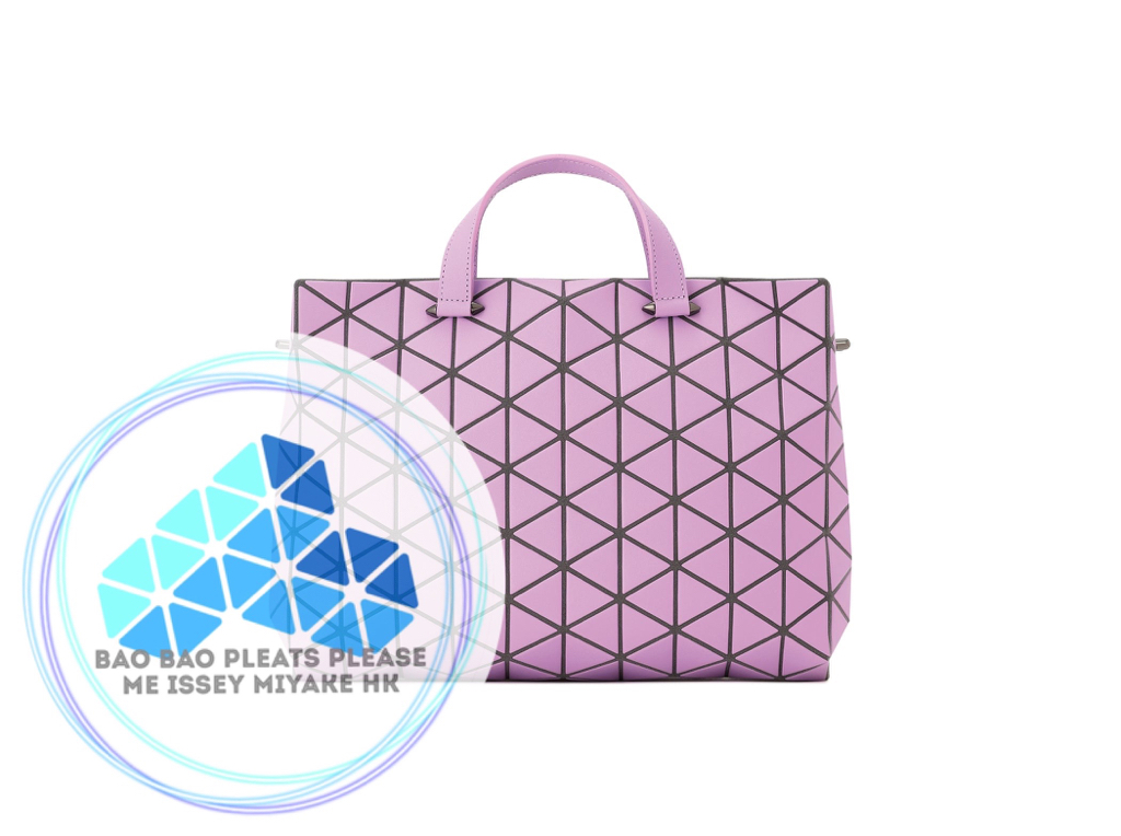 BAO BAO Tonneau 啞面皮革立體三角格手提斜孭兩用袋top handles crossbody 2ways bag S size細尺寸