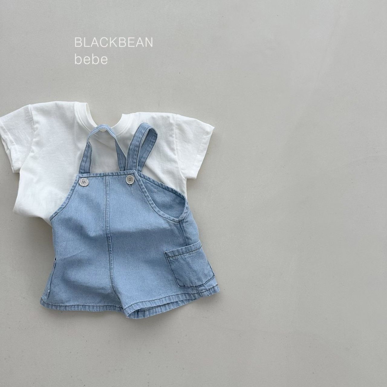 🇰🇷Blackbean&bebe 背帶褲+tee