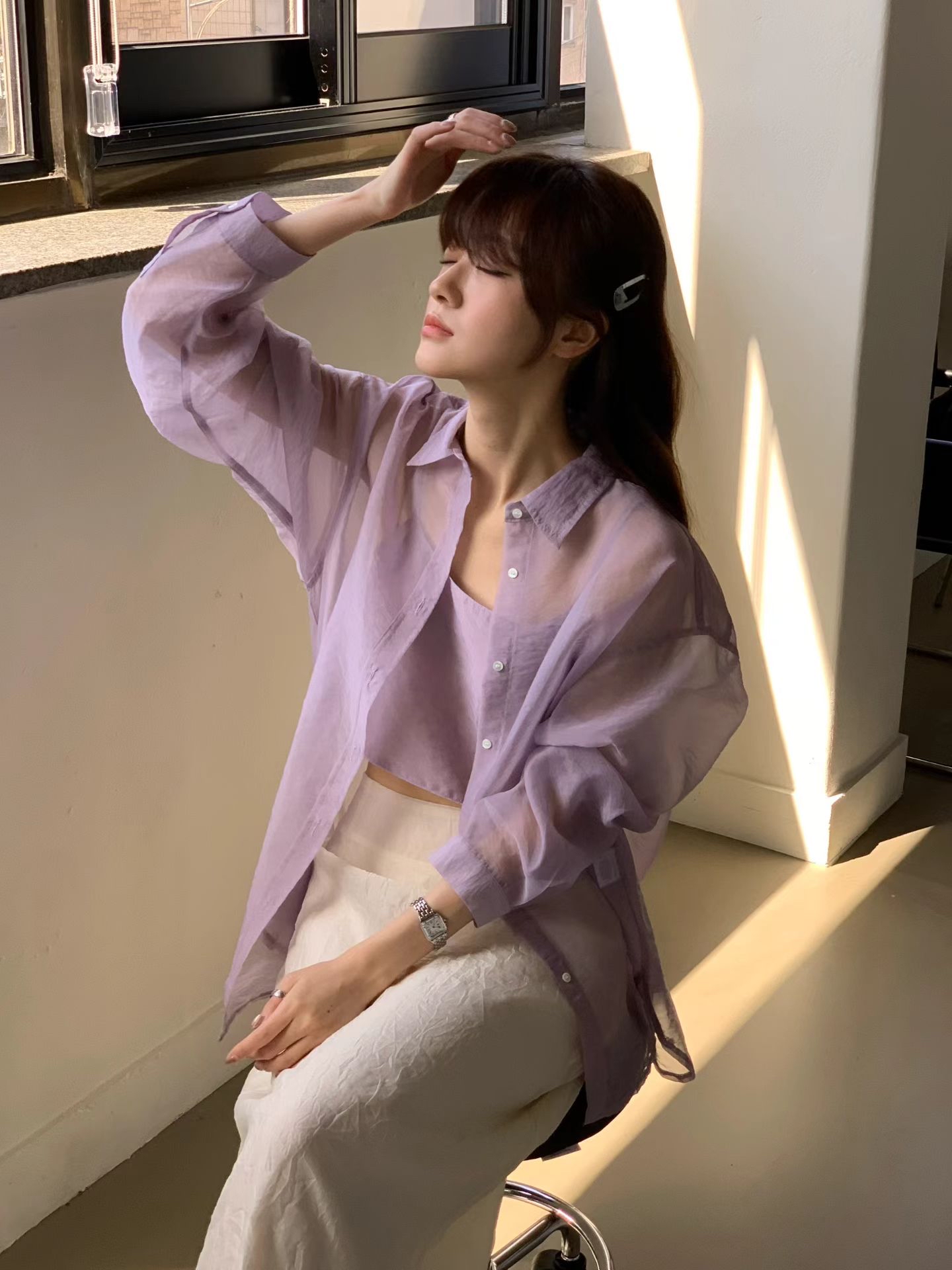 🇰🇷東大門女裝 | Organza shirt 
