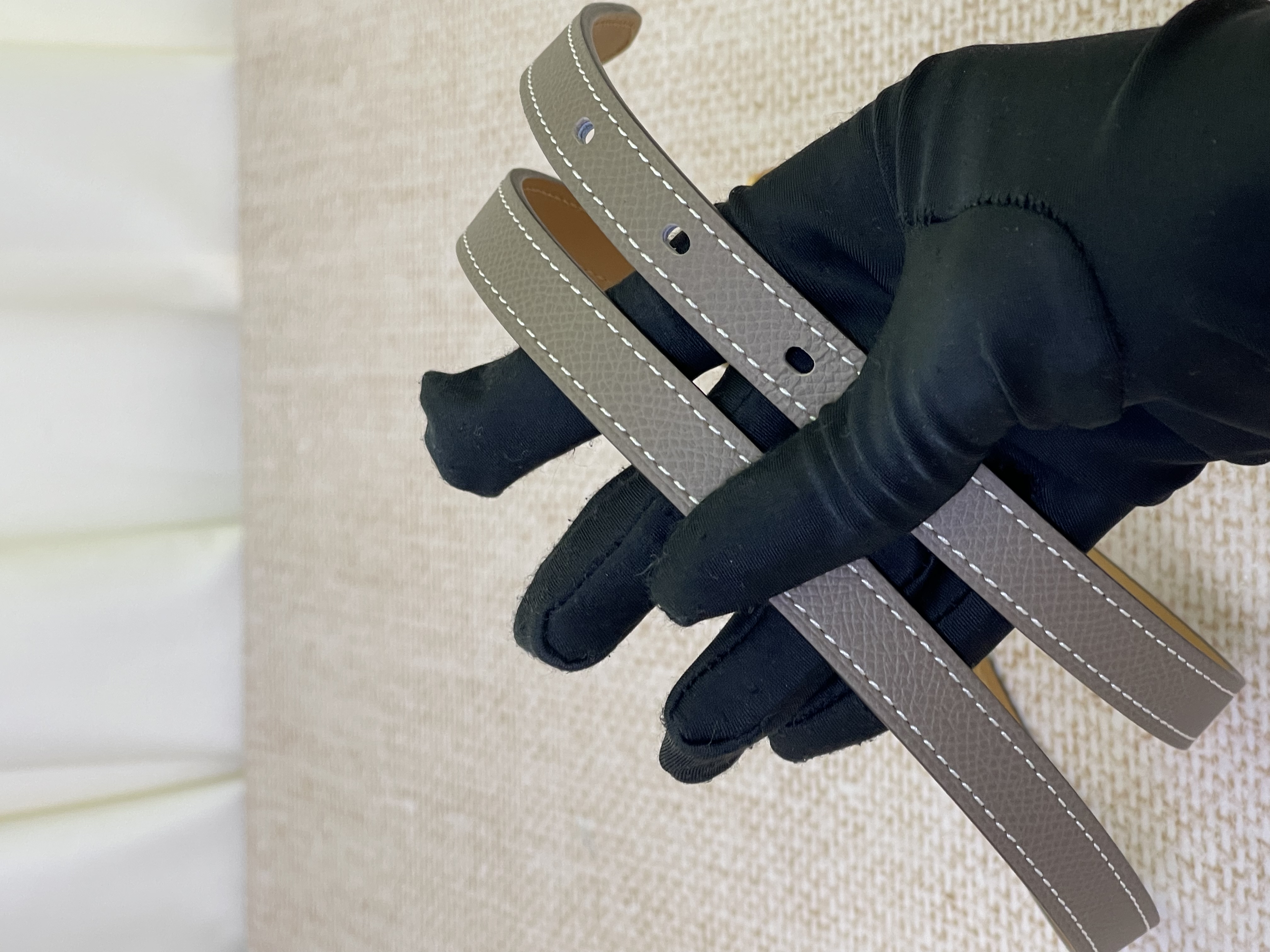 Pre owned Hermes pop h belt 65 epsom stamp U / Product Code: 26031108