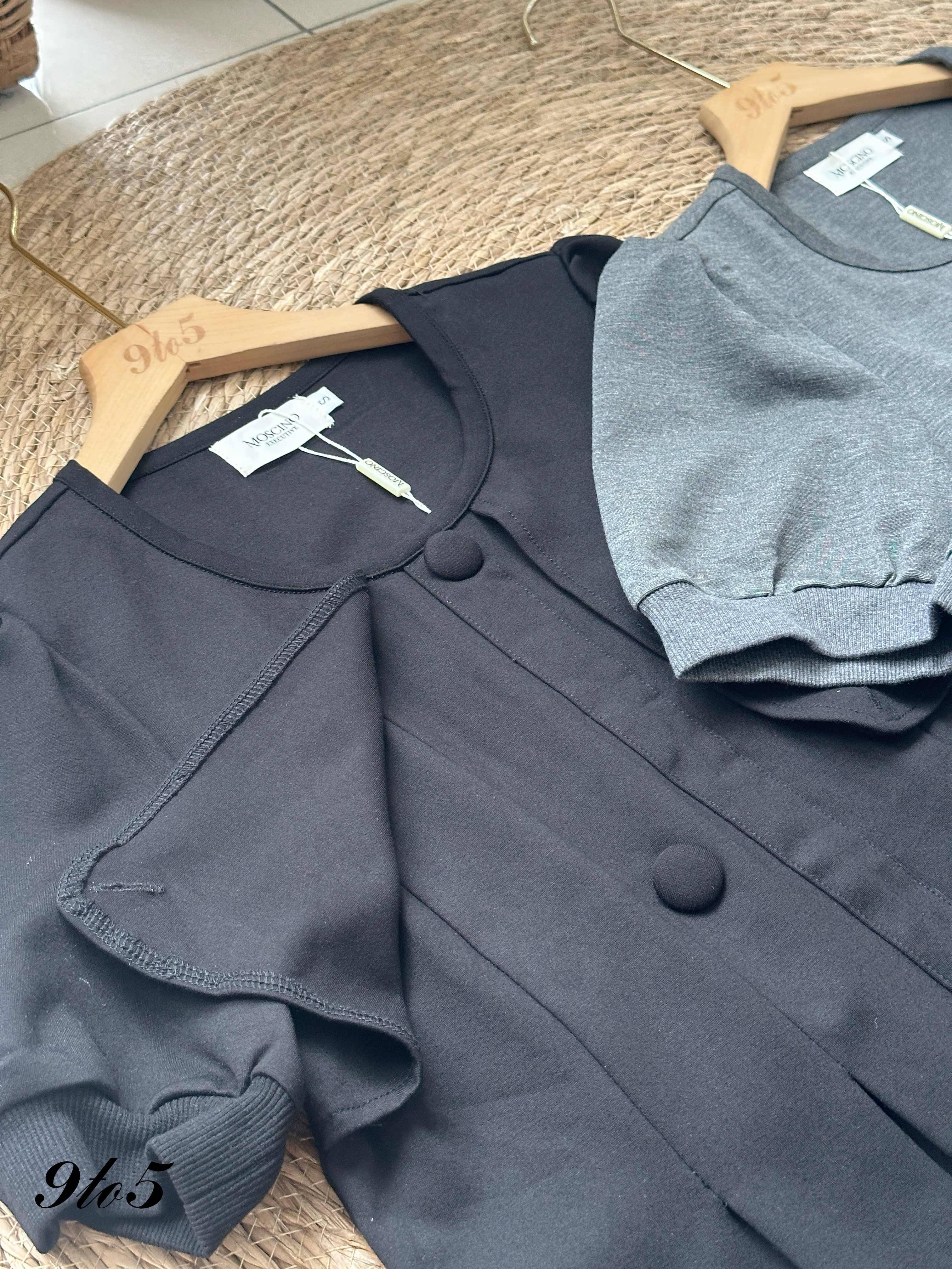 T4135 Puff Sleeve Peplum Top - 3 Colors 