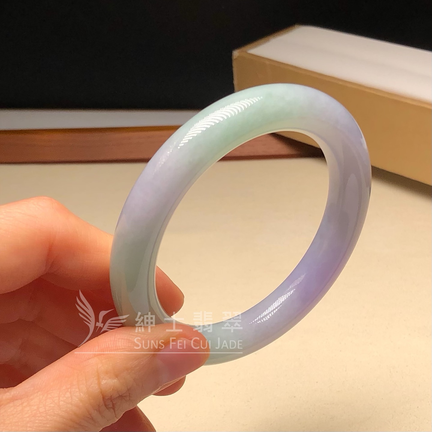 木那濃紫春彩圓鐲52.7mm