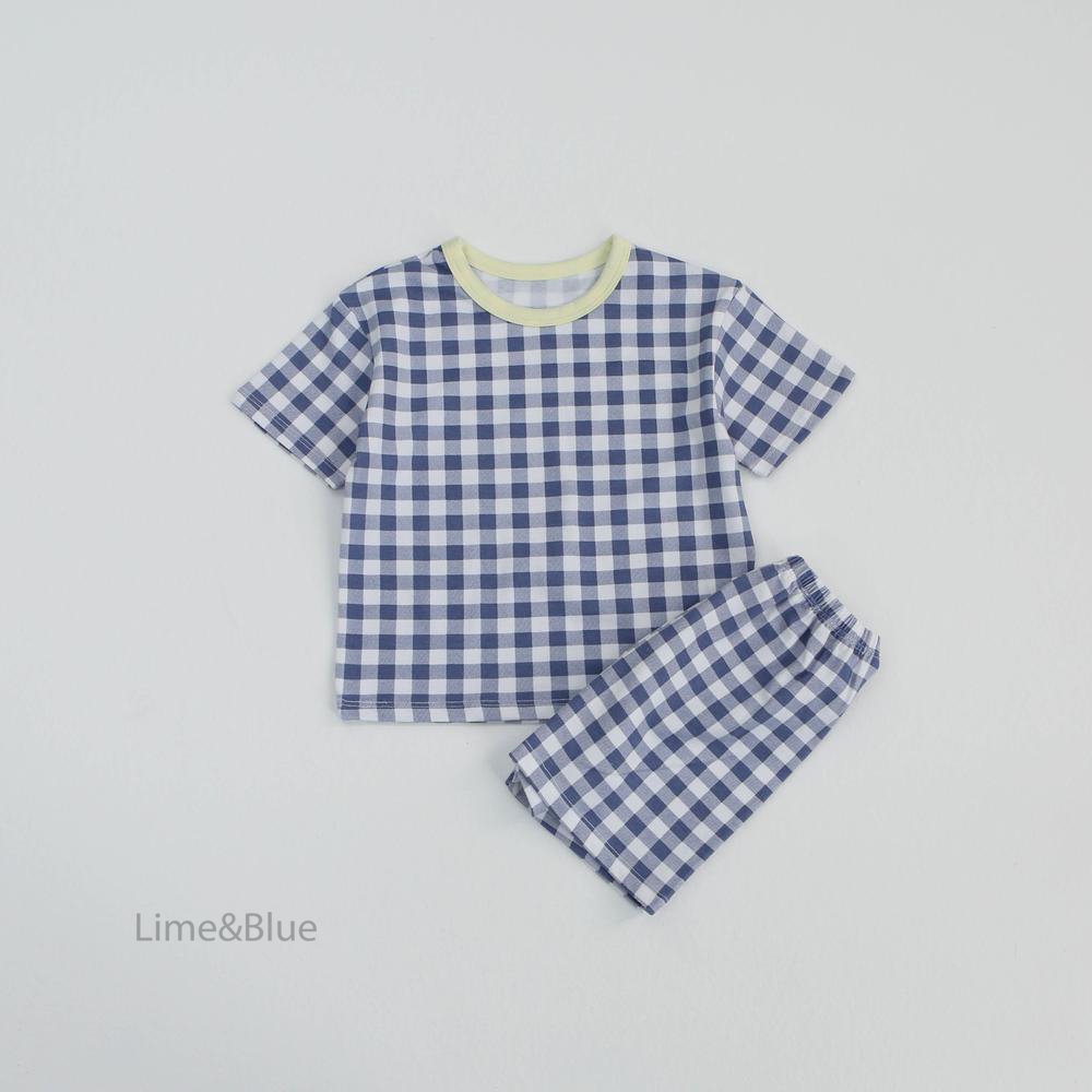 Summer Cracker Check Short-Sleeve Set