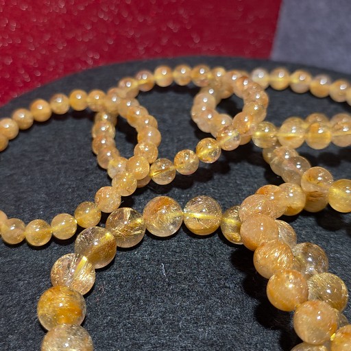 維納斯金髮晶手串(Venus Gold Rutilated Quartz)