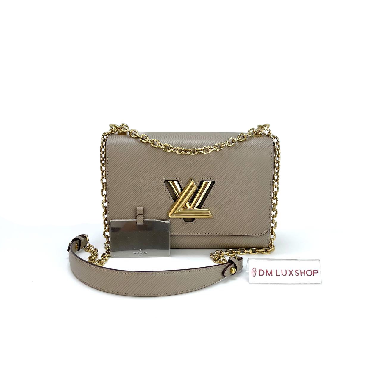 LV Grey Epi Twist MM GHW