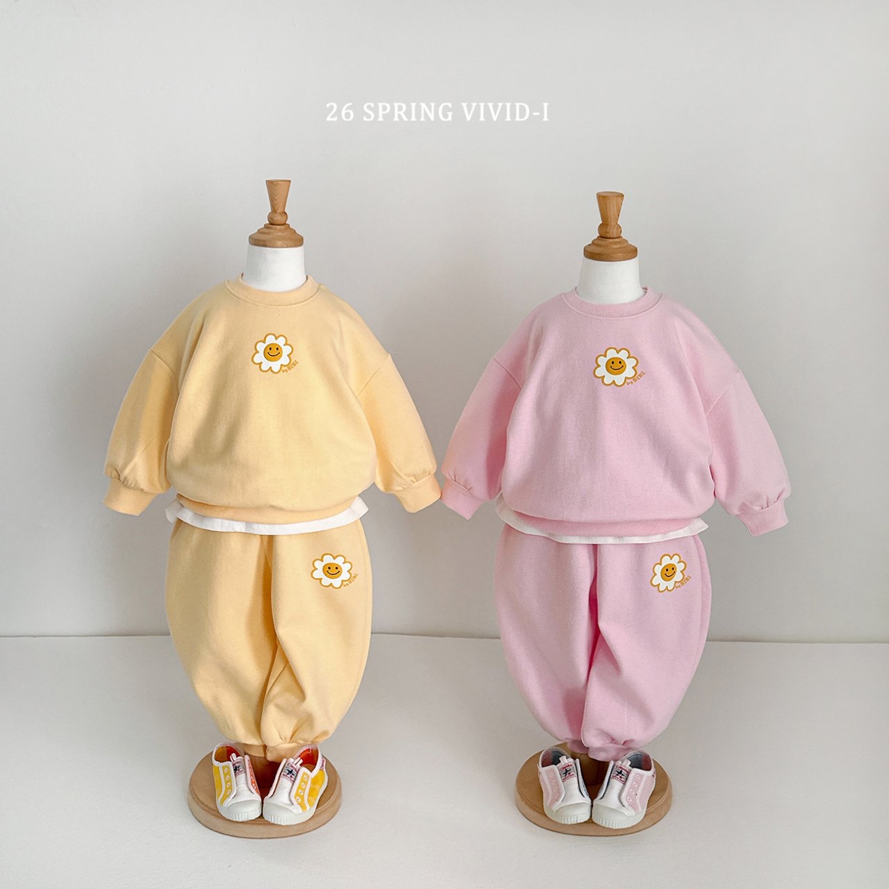 🌸預訂 韓國直送🌸🇰🇷VIVIDI三色立體花花印花長袖上下套裝