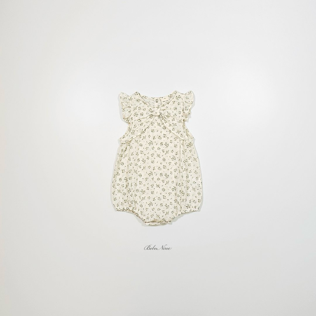 ☀️預訂 韓國直送☀️🇰🇷Bebenine兩色花卉蝴蝶結荷葉邊背心包屁衣