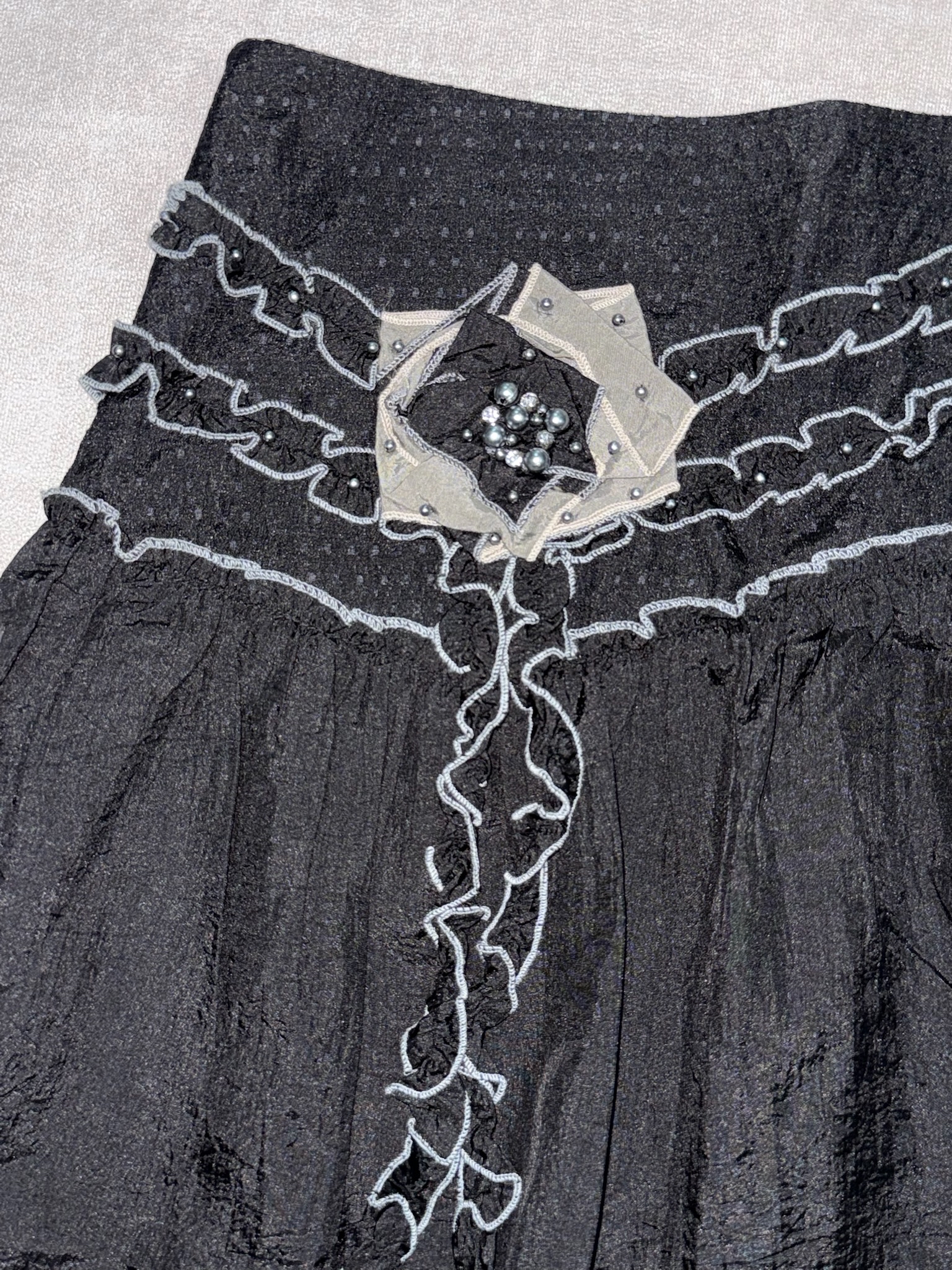 Black Lotus Leaf Skirt