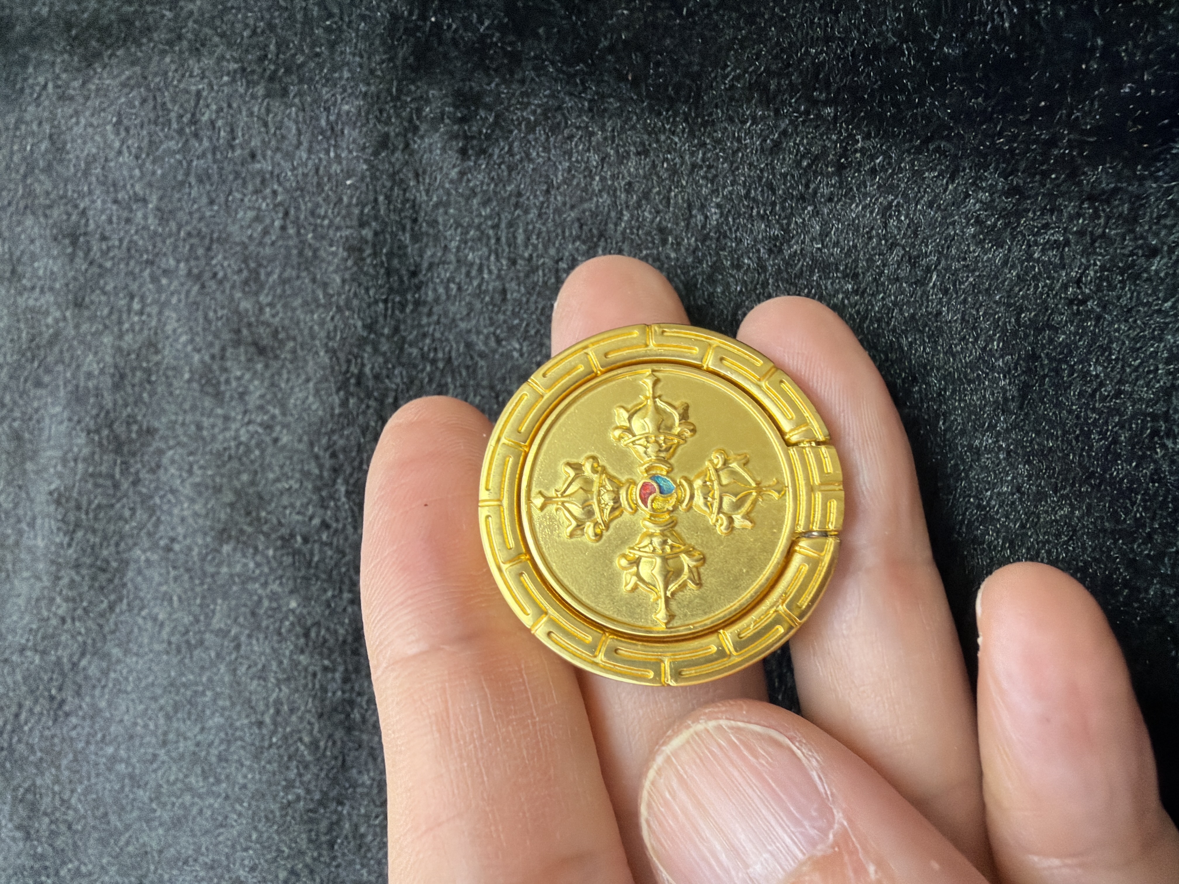 十字金剛（金色）手機支架指環扣