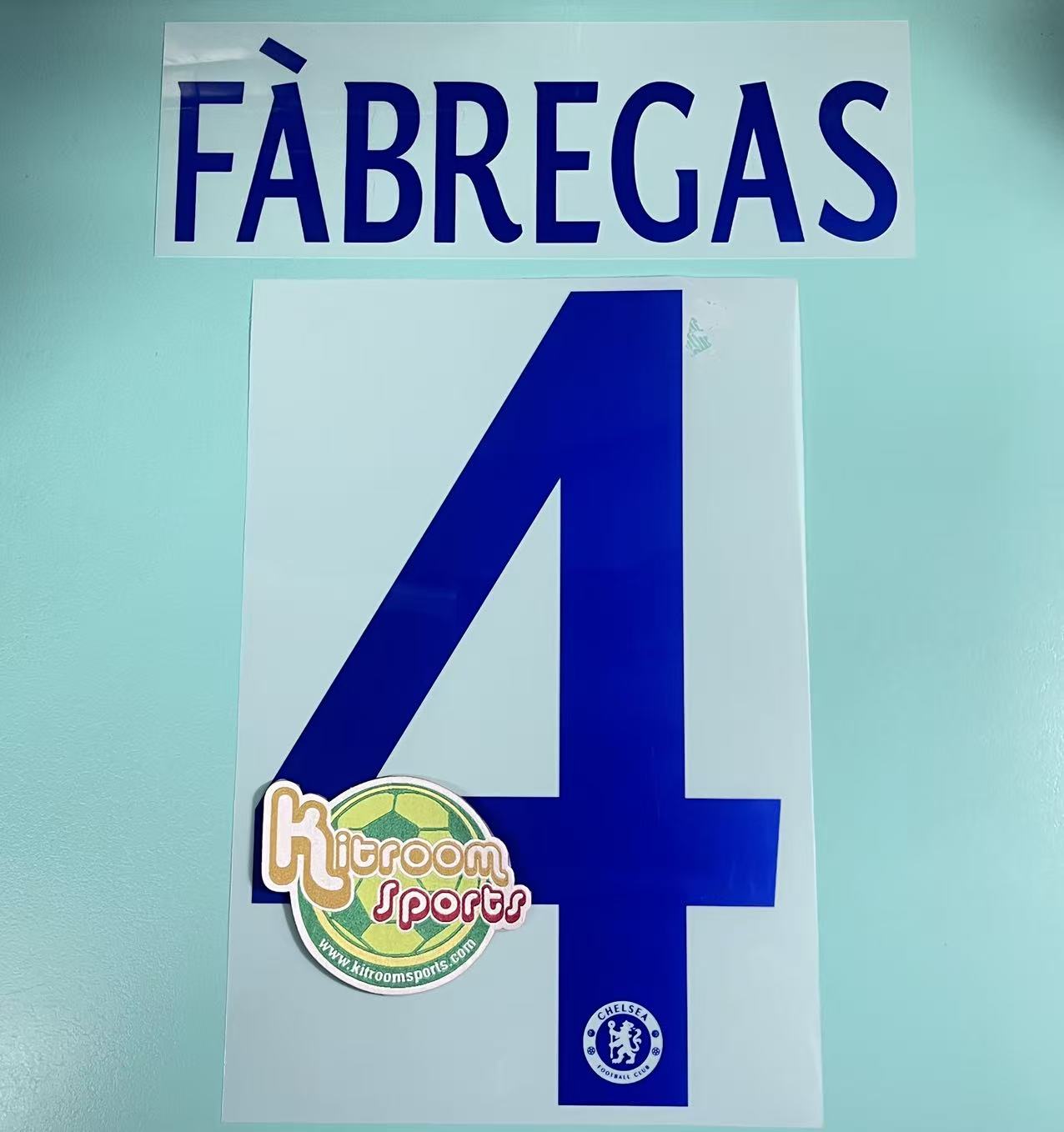 2014-15 Chelsea Away UCL Nameset #4 FABREGAS